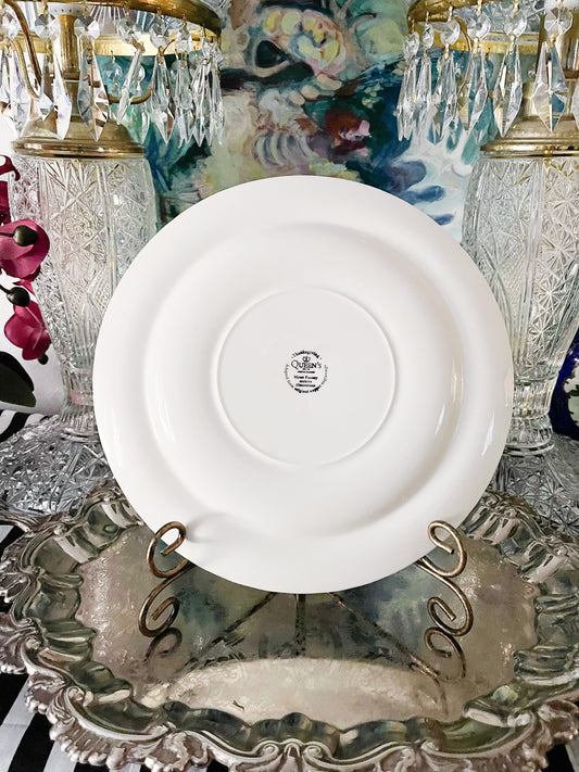 Vintage Churchill Round Thanksgiving Turkey Platter, Made in Columbia, 12" Chop Plate