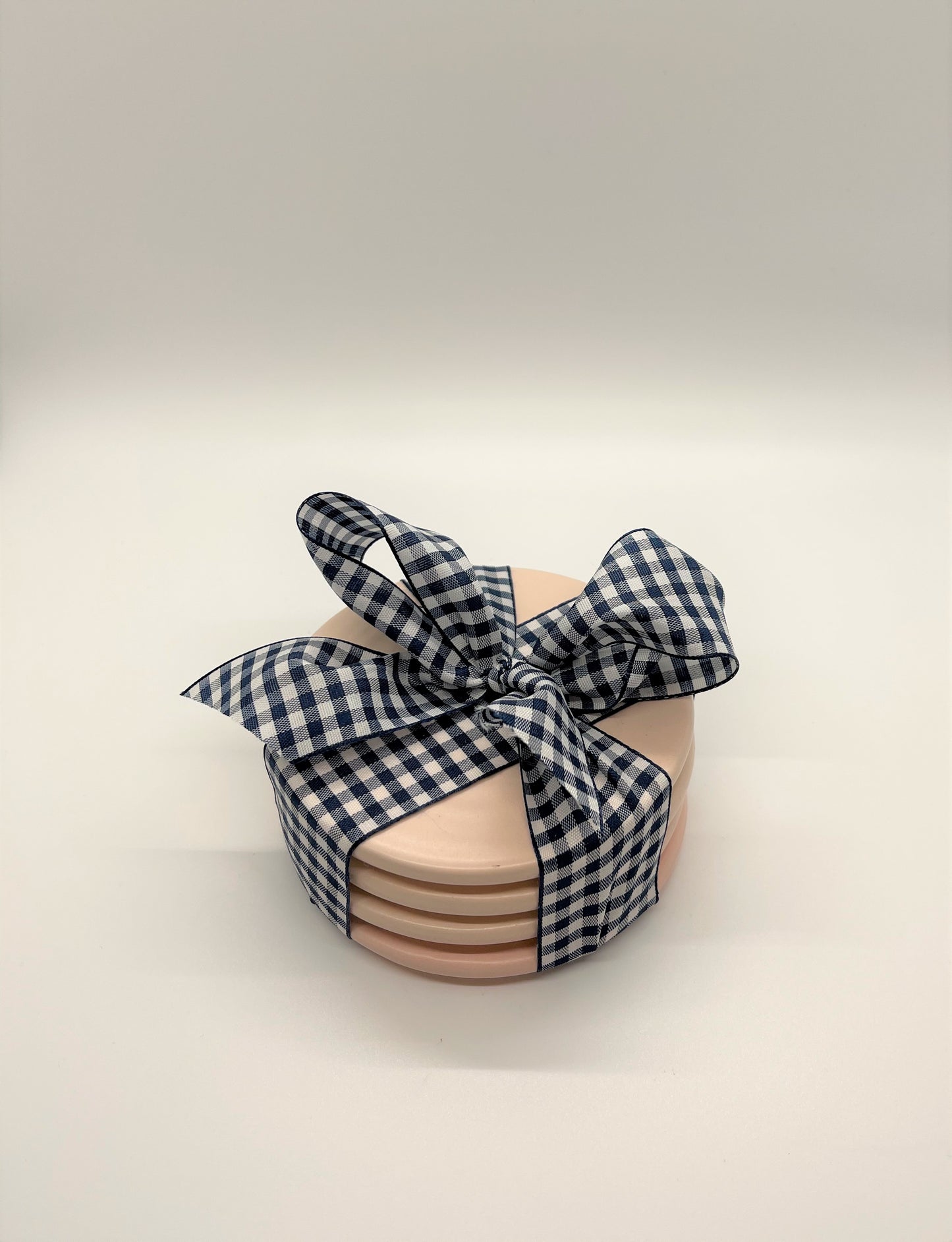 Pink Ceramic Coasters - Set of Four - Vintage