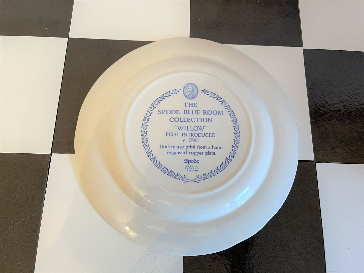 Spode Blue Willow Plate - Vintage