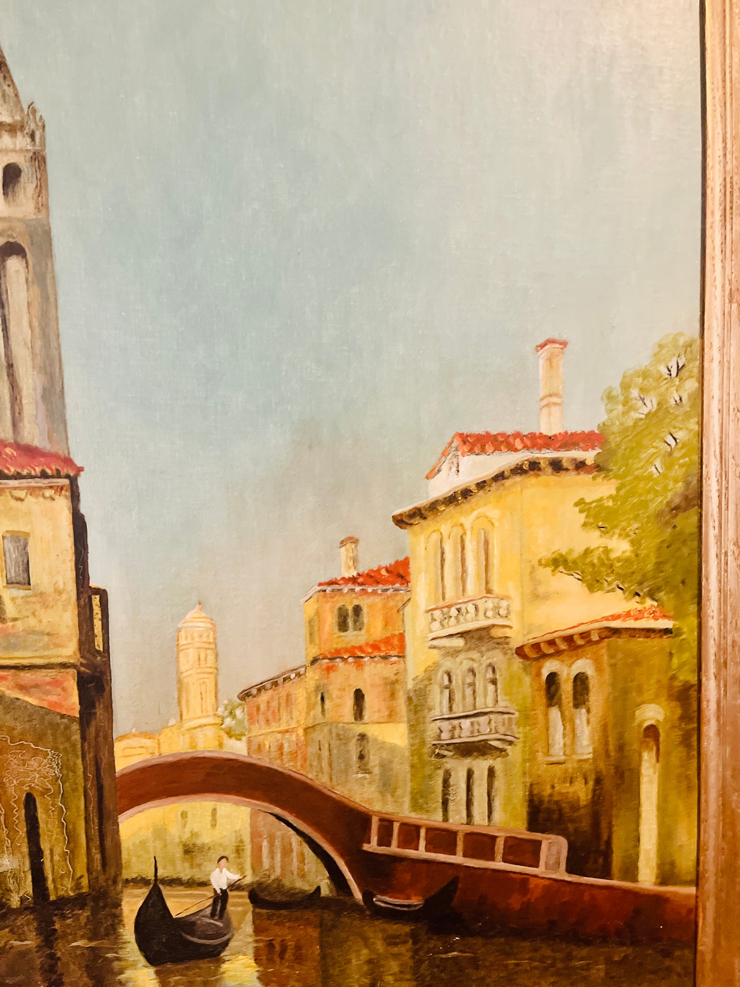 Gondola on the Grand Canal Painting, Venice Painting