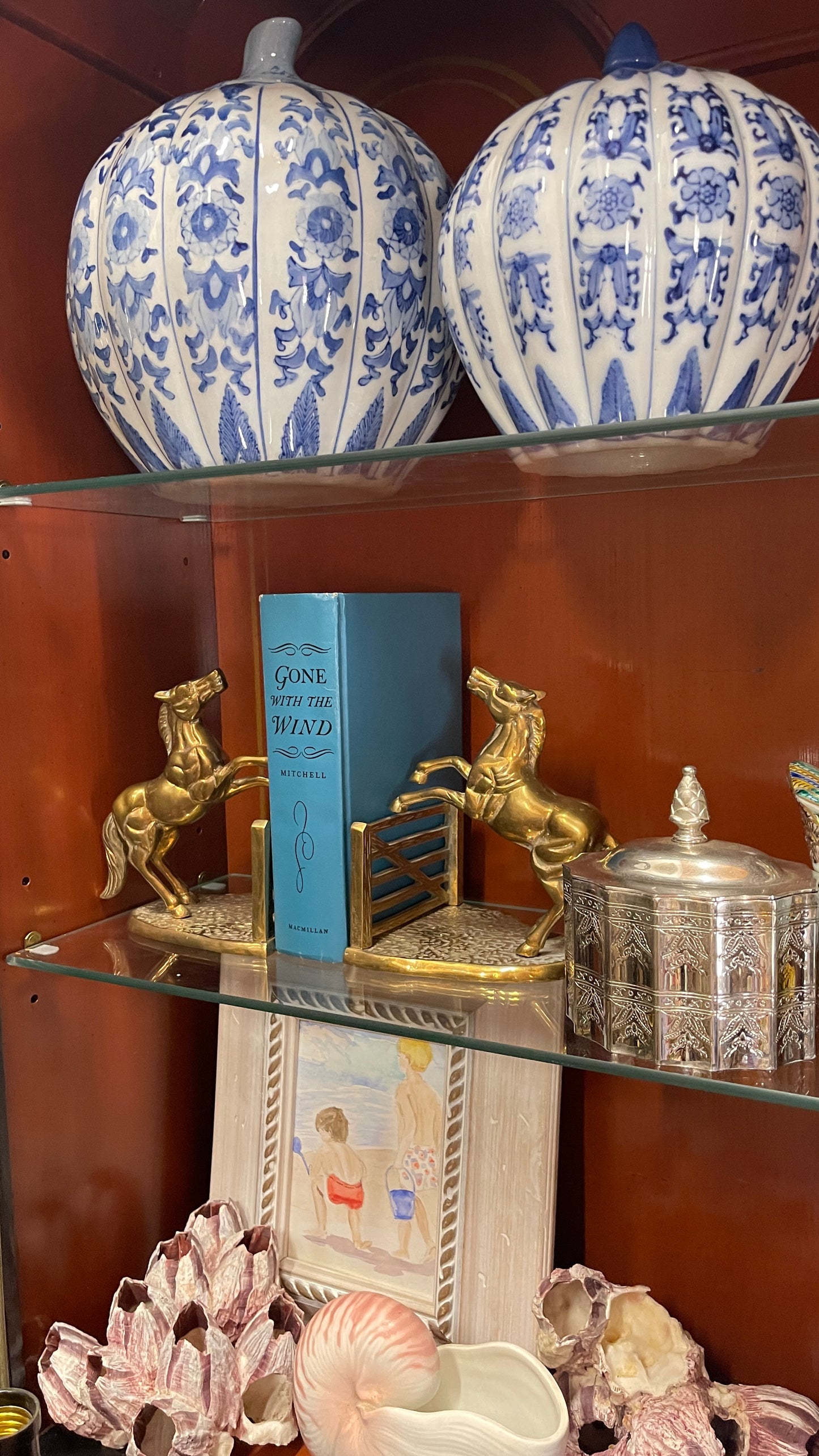 Brass Horse Bookends