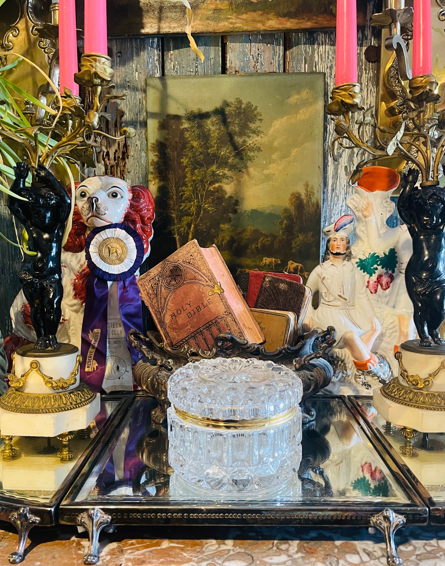 Vintage Cut Crystal Casket