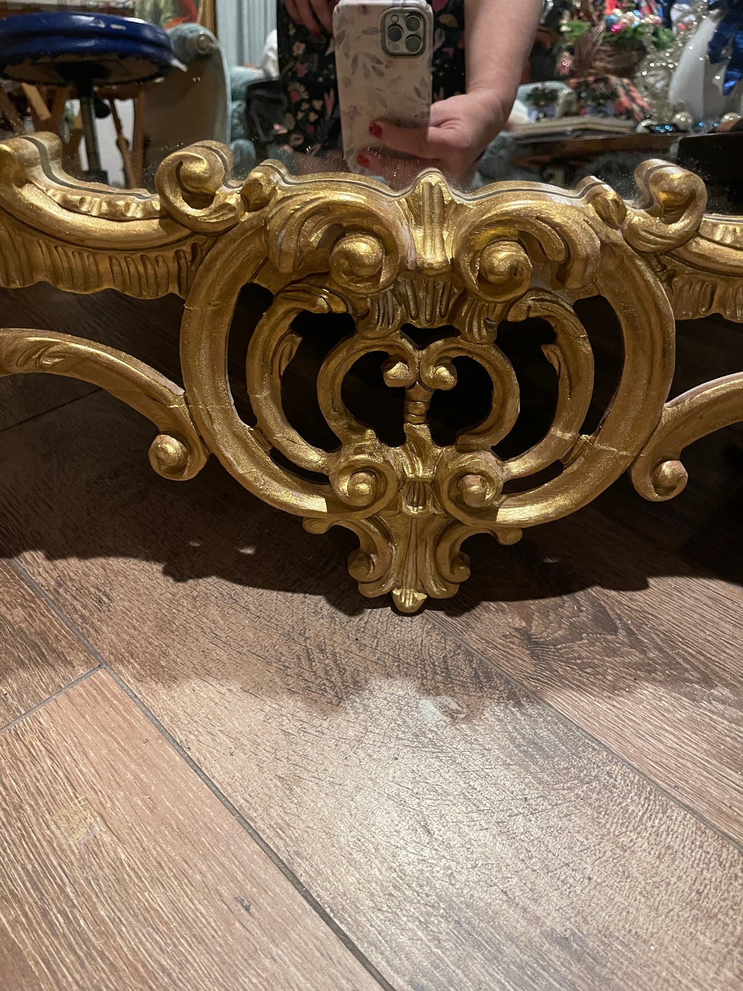 Vintage Chinese Chippendale Pagoda Mirror, Hollywood Regency • Palm Beach • Grandmillennial Style