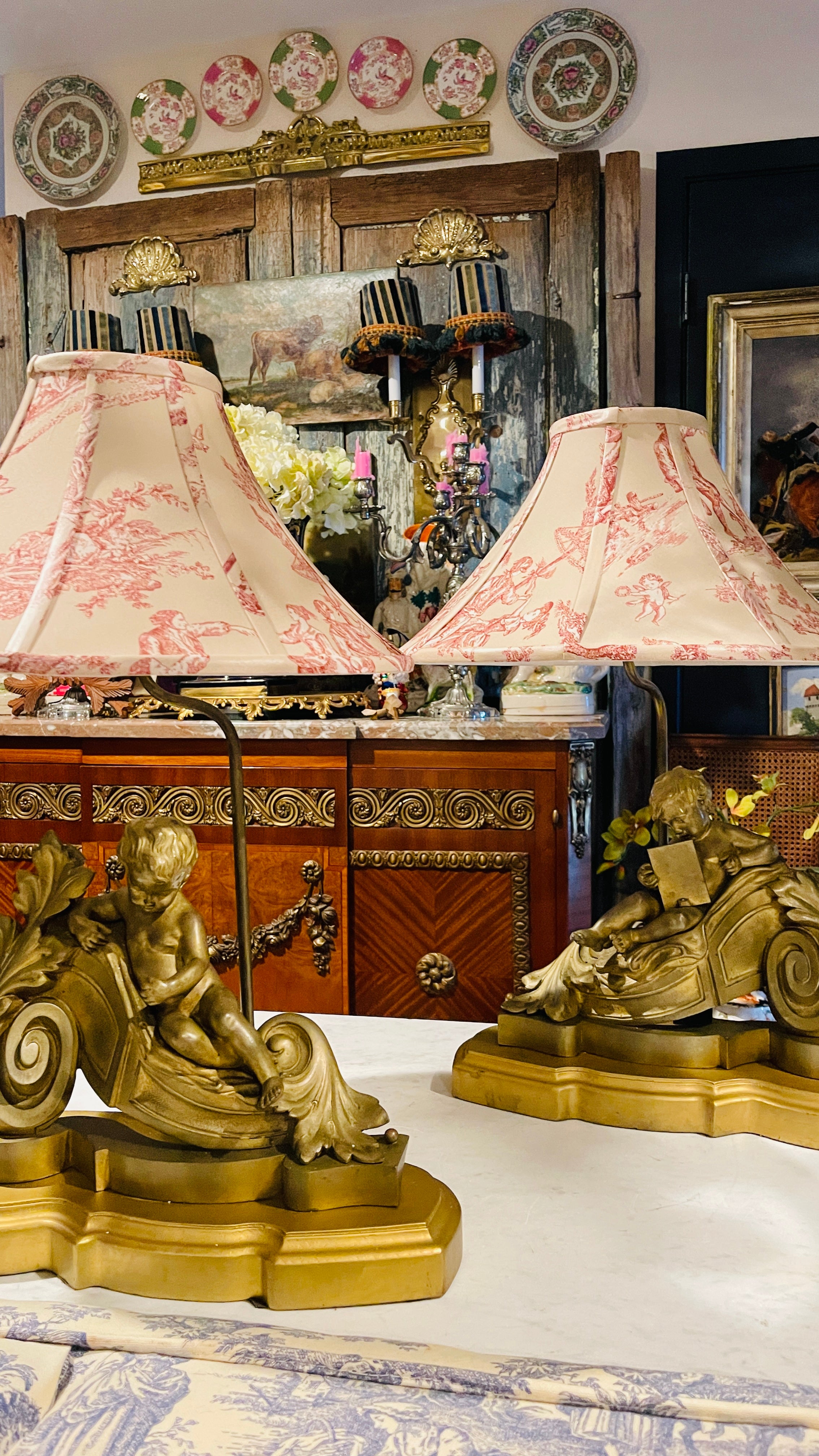 アンティーク　シンデレラ　陶器置物　ライト　オルゴール　中世　馬車　馬　古美術 Lighting, Lamps & Candlesticks | Candlabras-Holders-Lamps-Ceiling