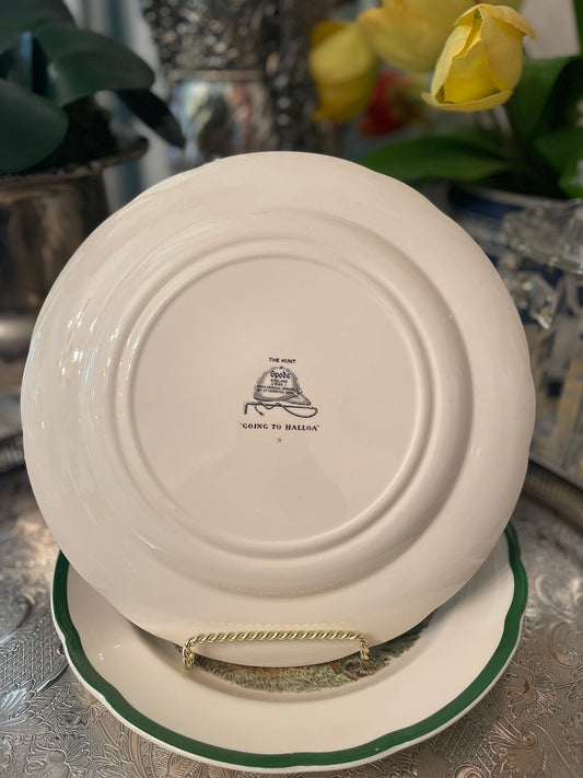Spode Herring Hunt  ‘Going to Halloa’ Dinner Plate, The Hunt Collection, Made in England