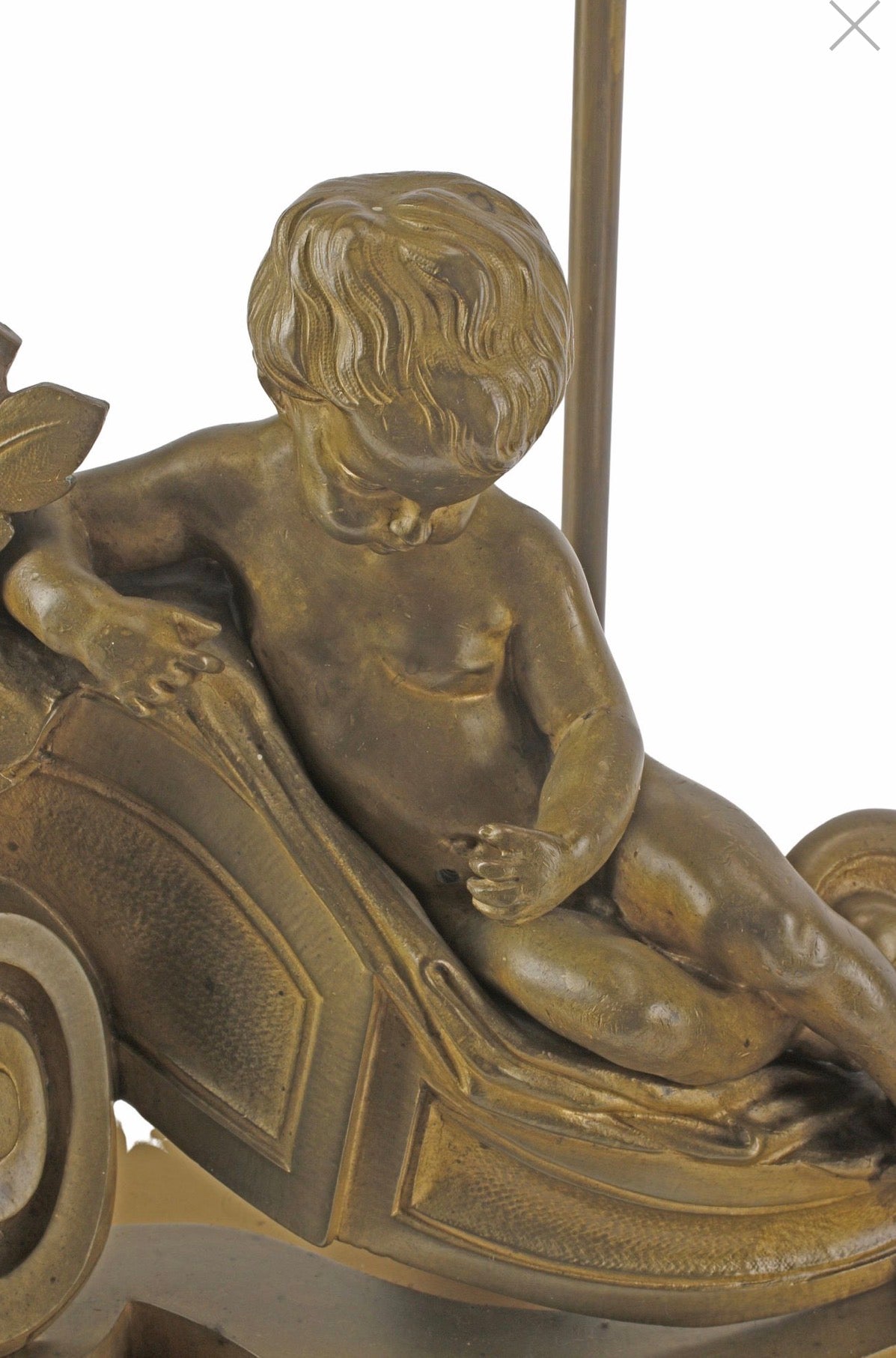 19th-Century Louis XV Style Bronze Doré Chenet Table Lamps | Pair