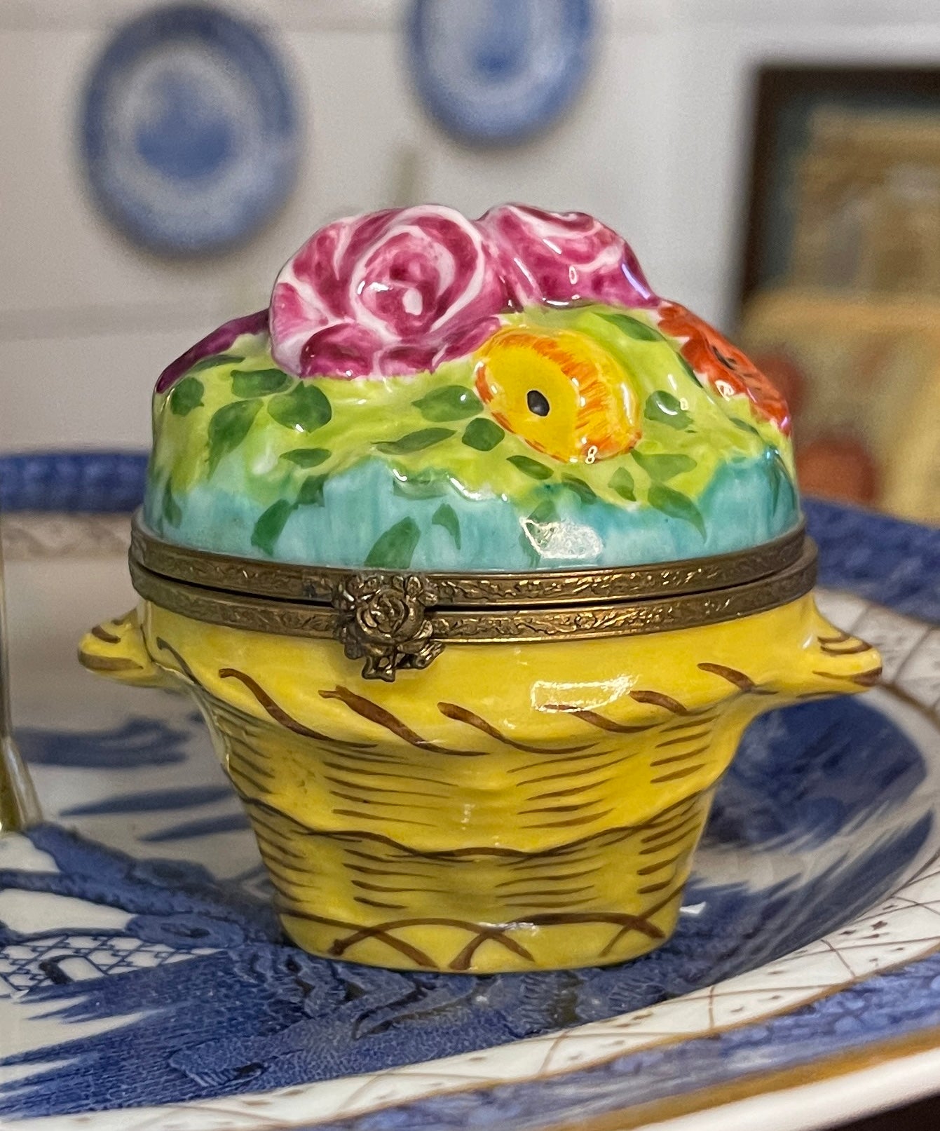 Limoges Box- Basket of Blooms