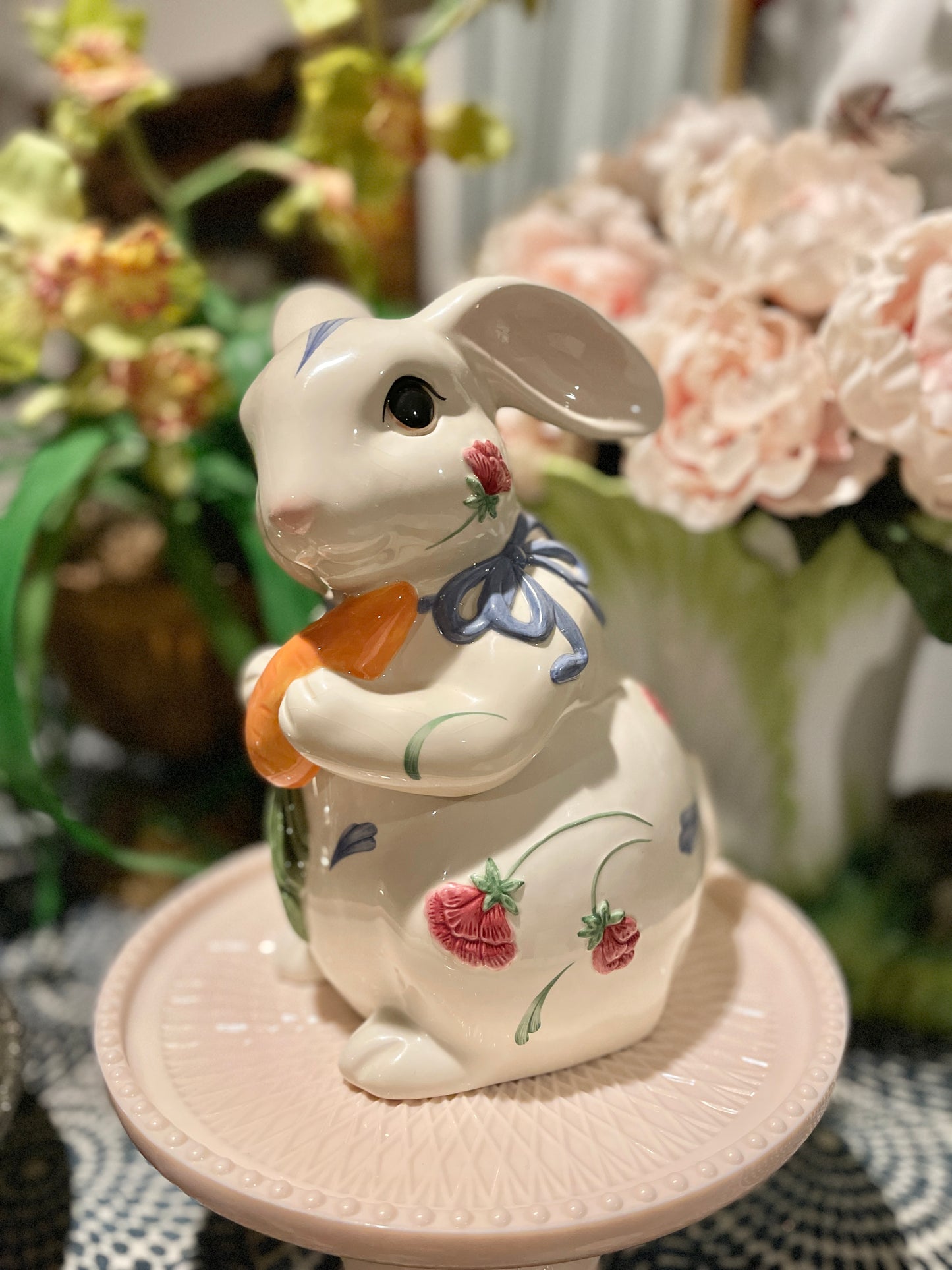 Lenox ‘Poppies on Blue’ Bunny Cookie Jar