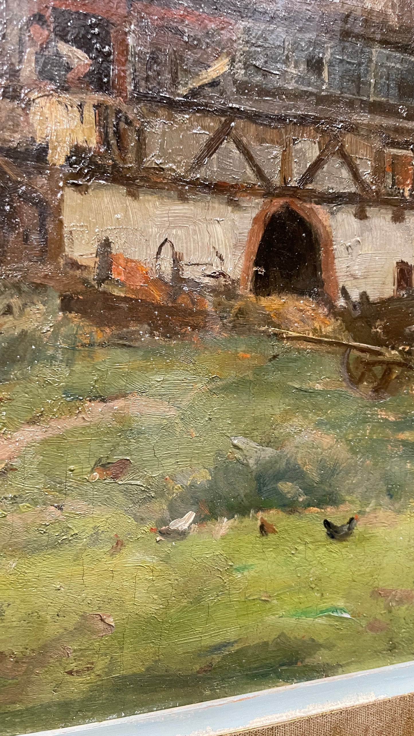 1914 Original Oil Painting by German Artist Vitus Staudacher | Antique European Landscape