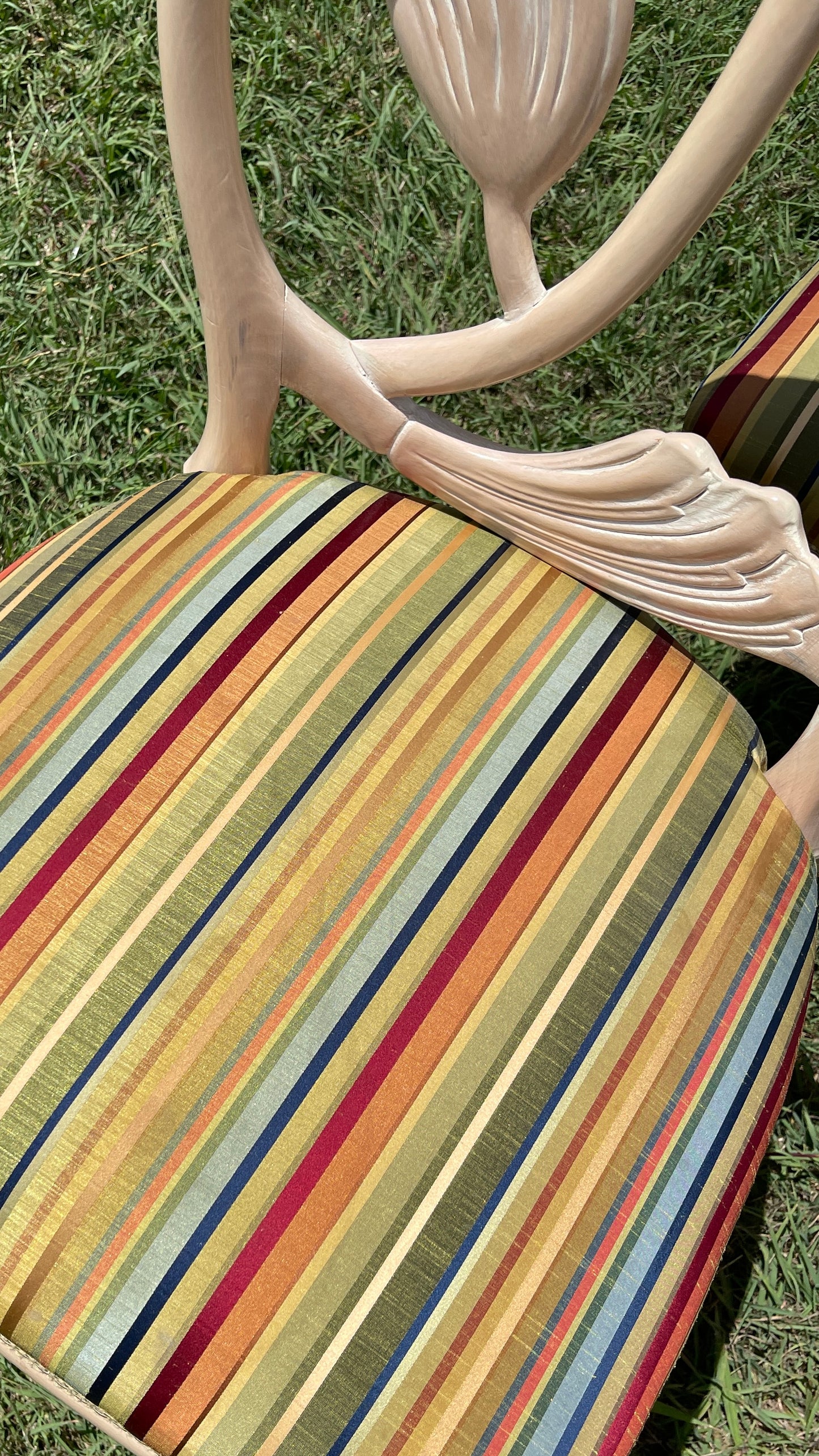 Vintage Italian Lotus Dining Chairs in the Manner of Phyllis Morris | Set of Four | Palm Beach Chic | Hollywood Regency