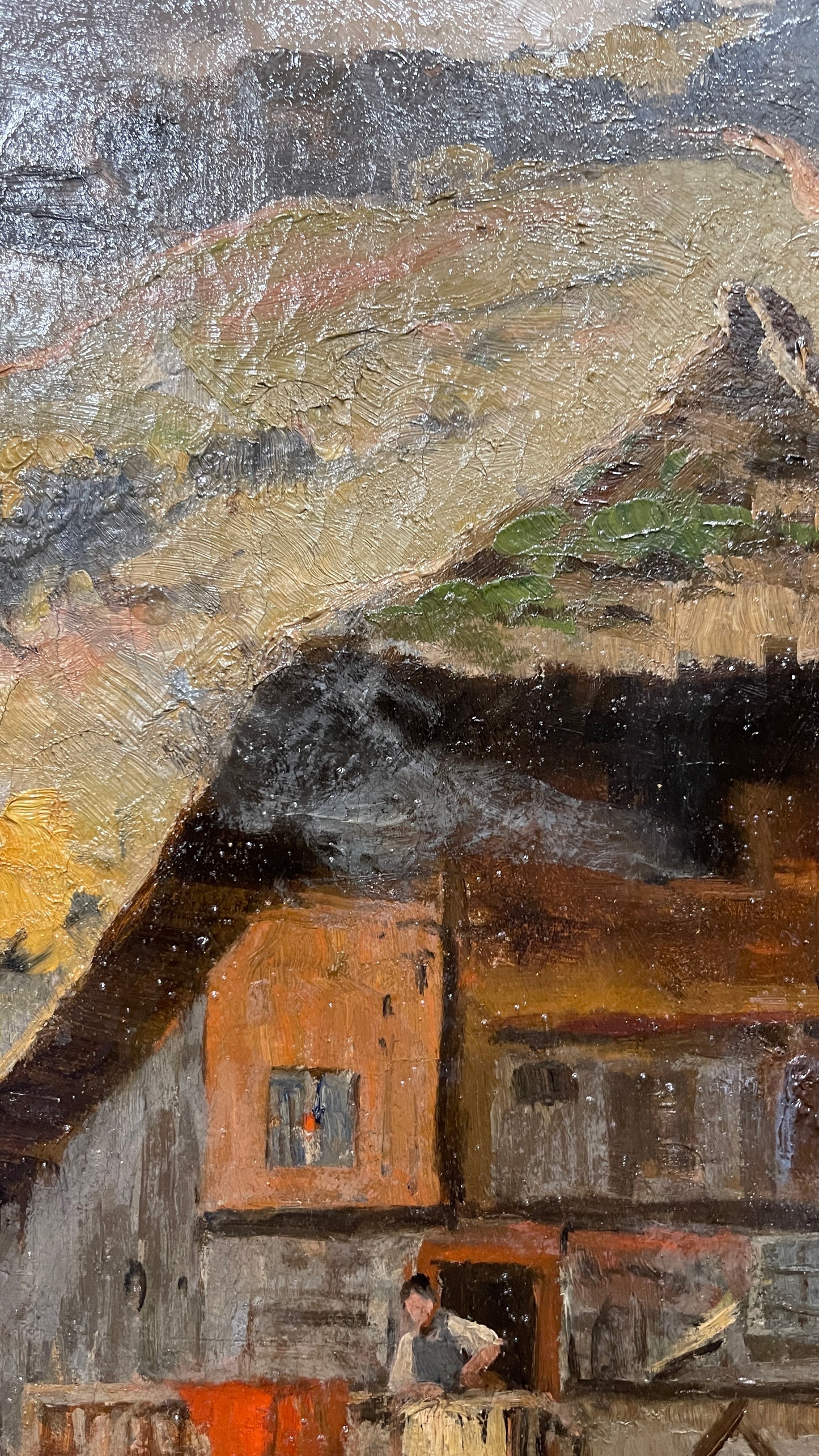 1914 Original Oil Painting by German Artist Vitus Staudacher | Antique European Landscape