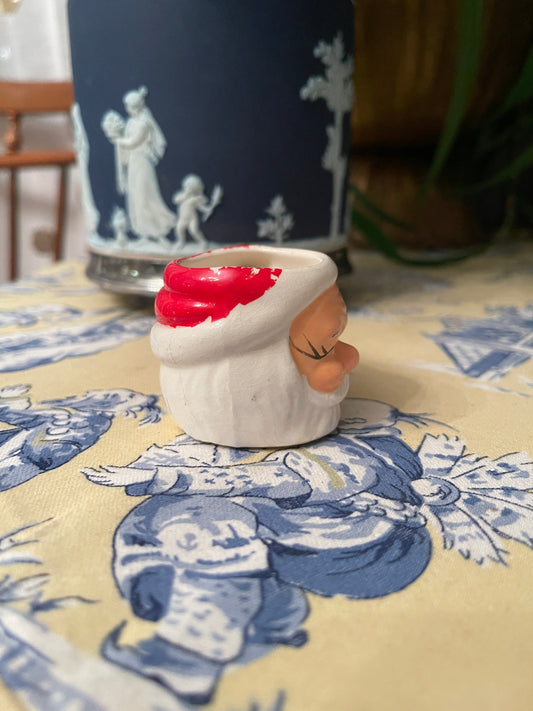 Vintage Mini Winking Santa Mug, Made in Japan