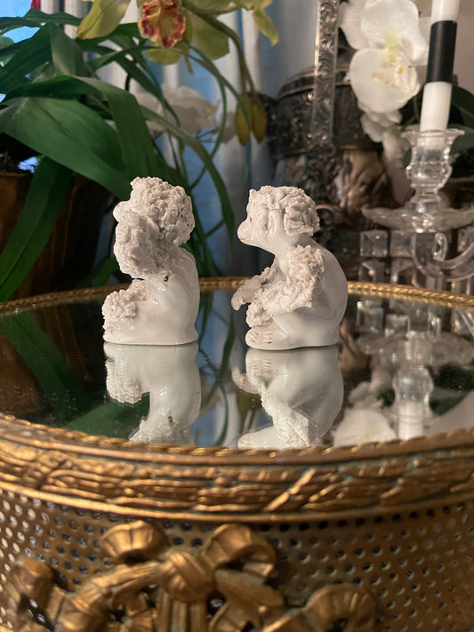 Vintage Spaghetti Confetti  Monkey Figurines,Made in Japan, Whimsical Mid-Century Round Top Find