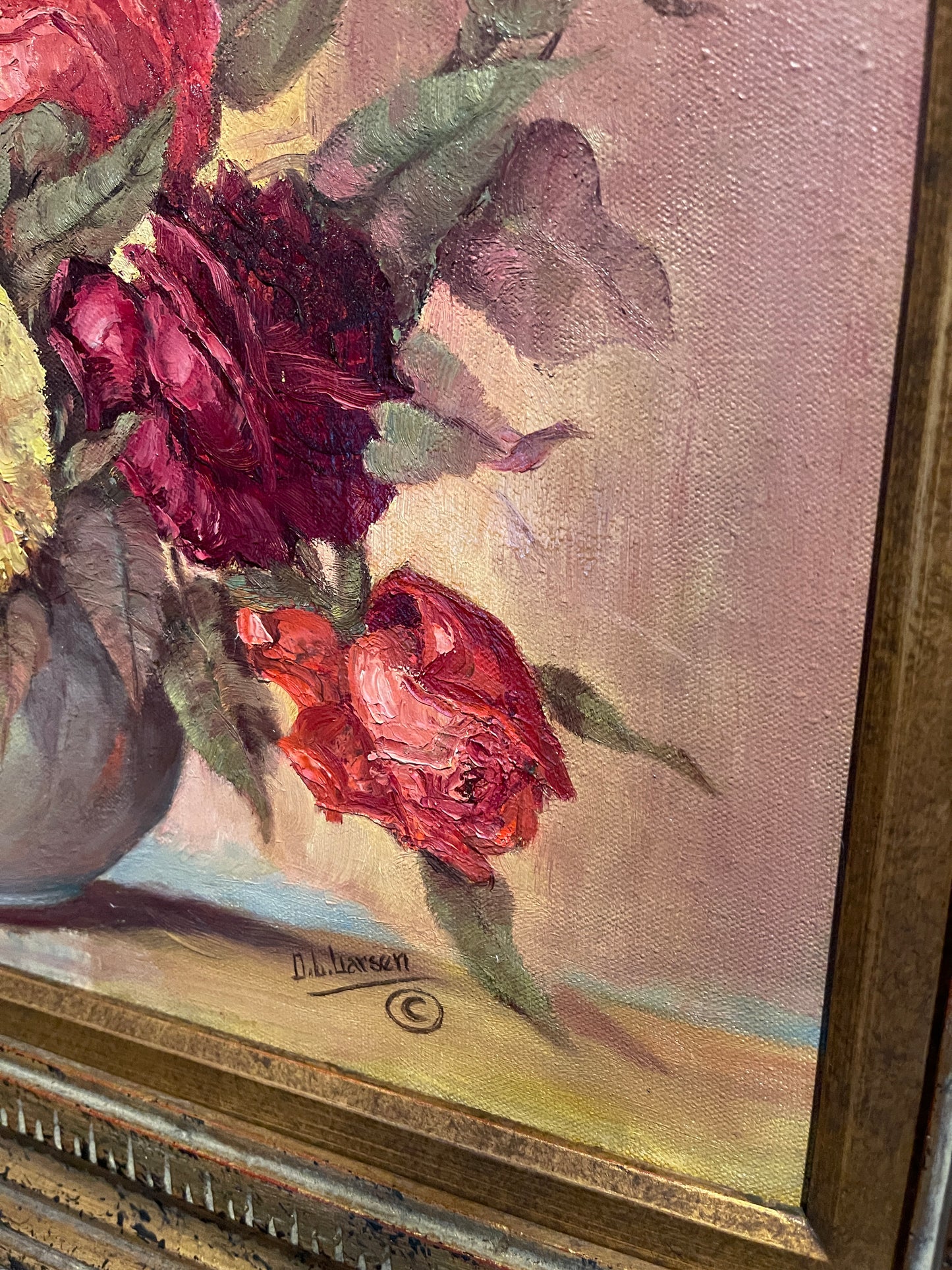 Colorful Rose Painting, Titled Beauties by Dorothy Louise Larsen (1903-1996)
