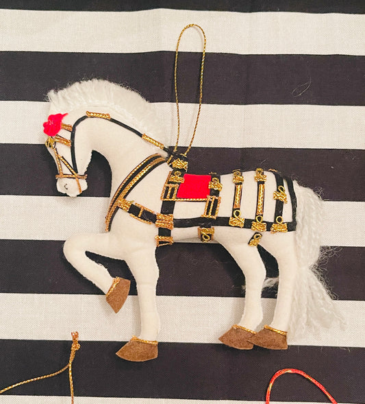 Windsor Grey Horse Ornament