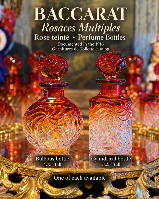 Baccarat Rosaces Multiples Perfume Bottle — Cylindrical Form