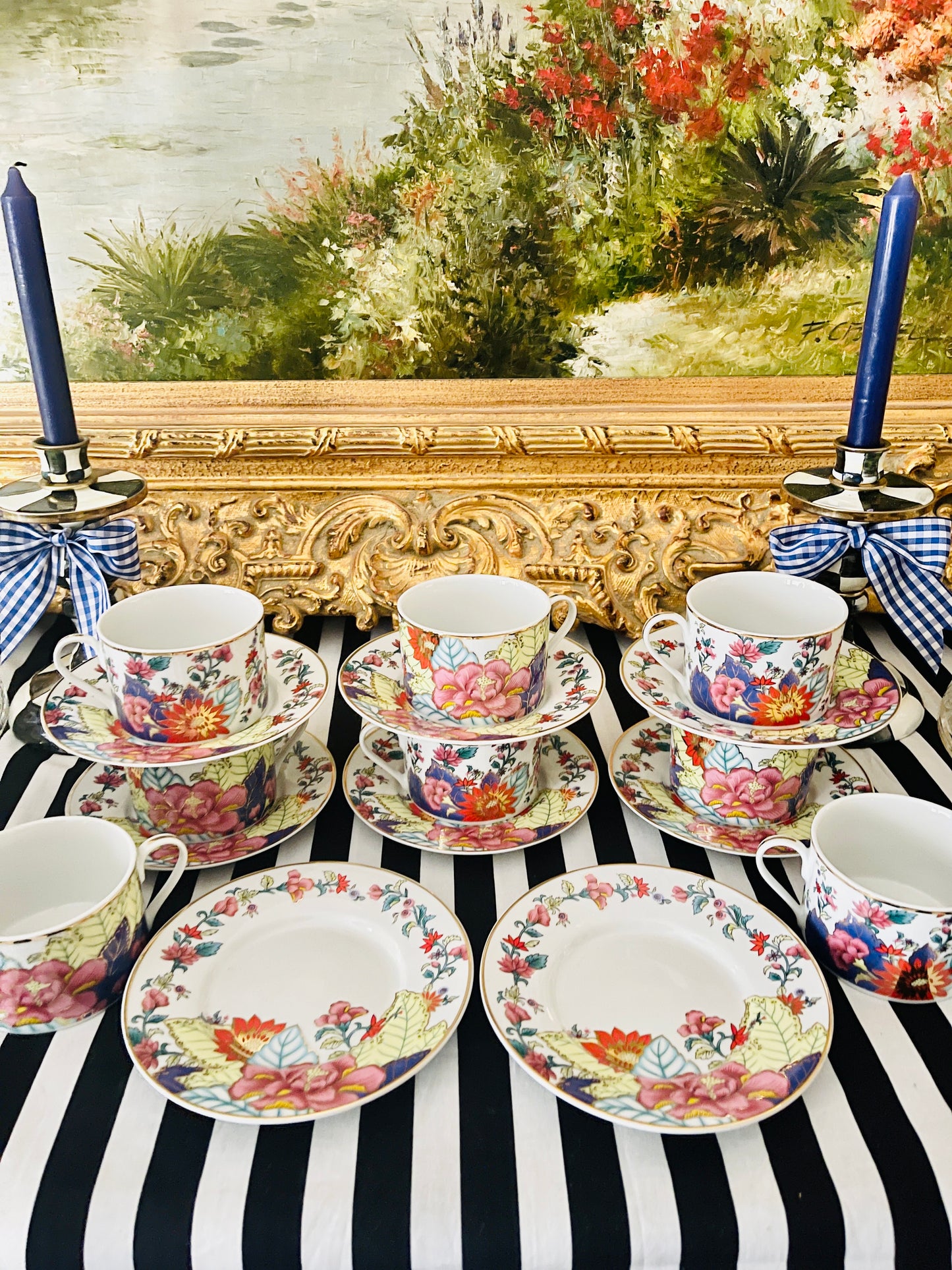 Imperial Leaf Tobacco Leaf Cup & Saucer Sets,