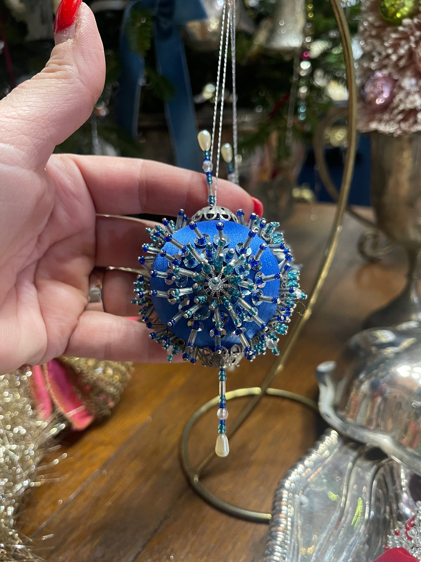 Blue Push Pin Christmas Ornament * 2 AVAILABLE*