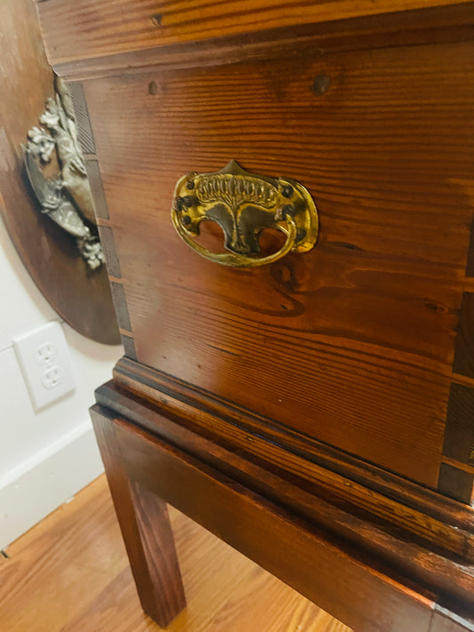 Antique Bible Box Table, Estate Decor