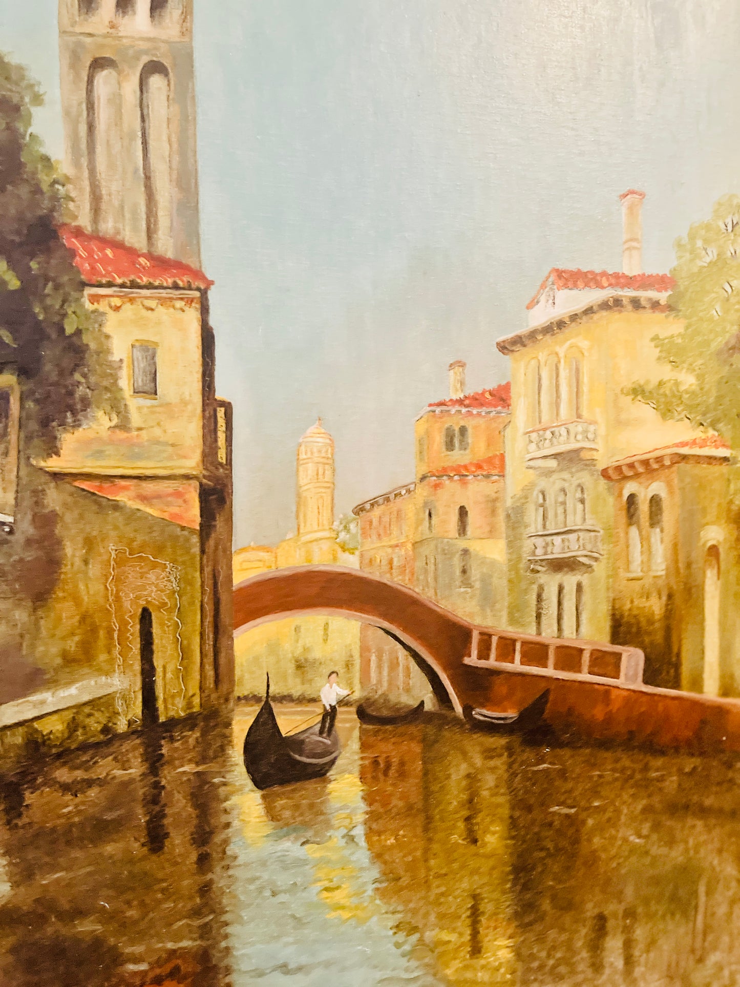 Gondola on the Grand Canal Painting, Venice Painting