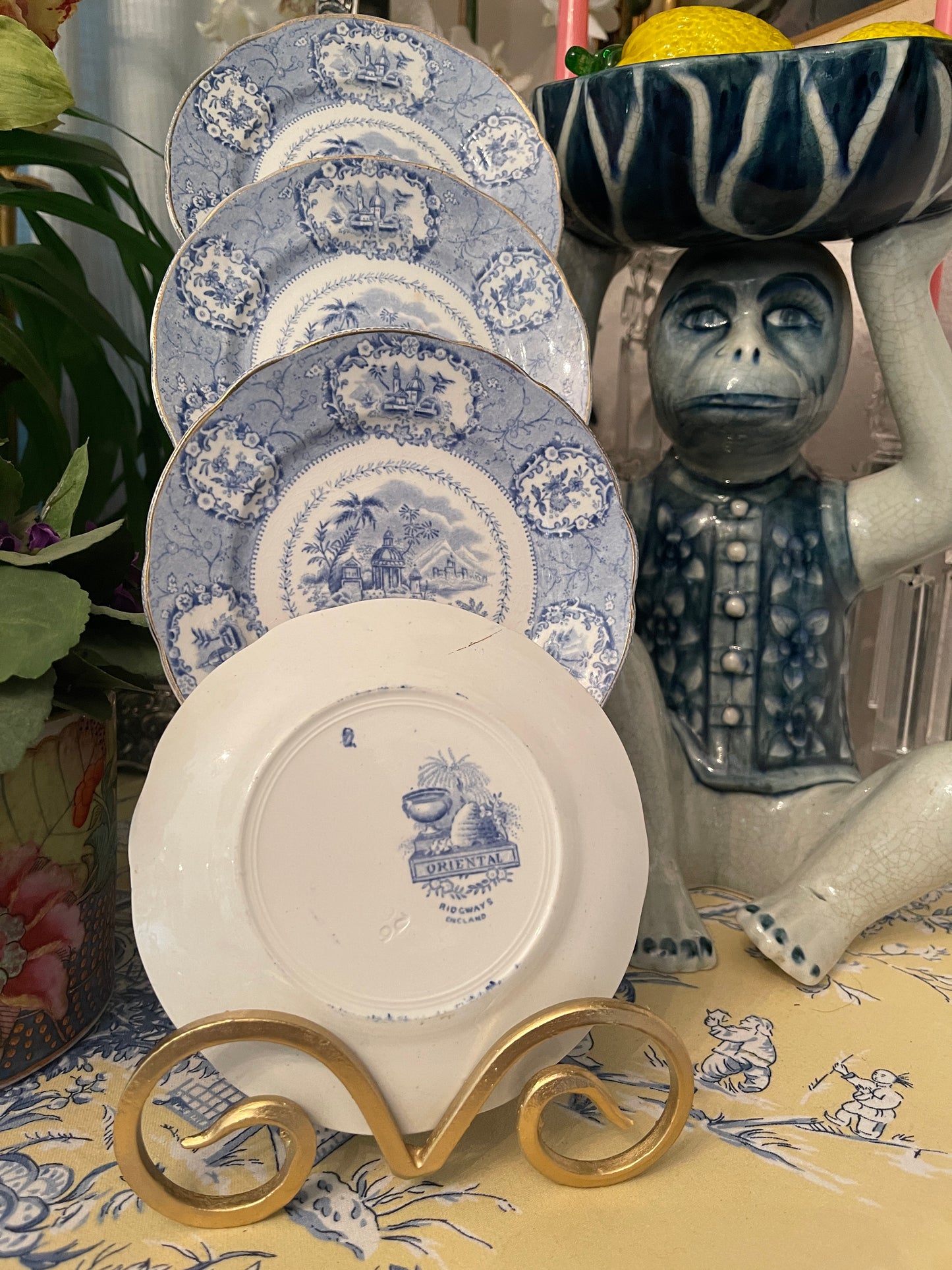 Ridgways Oriental Bread and Butter Plates, Sold in Pairs