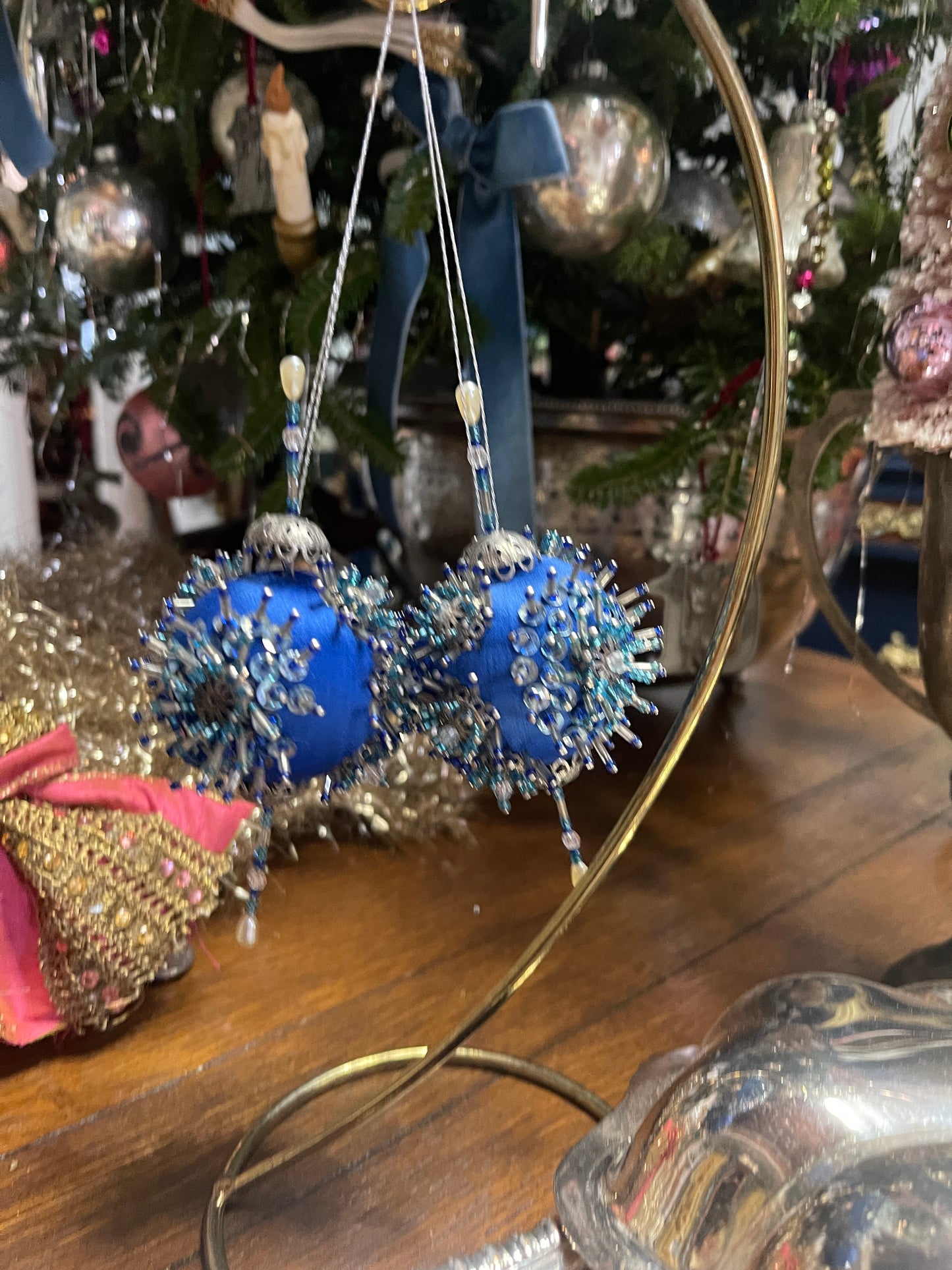 Blue Push Pin Christmas Ornament * 2 AVAILABLE*