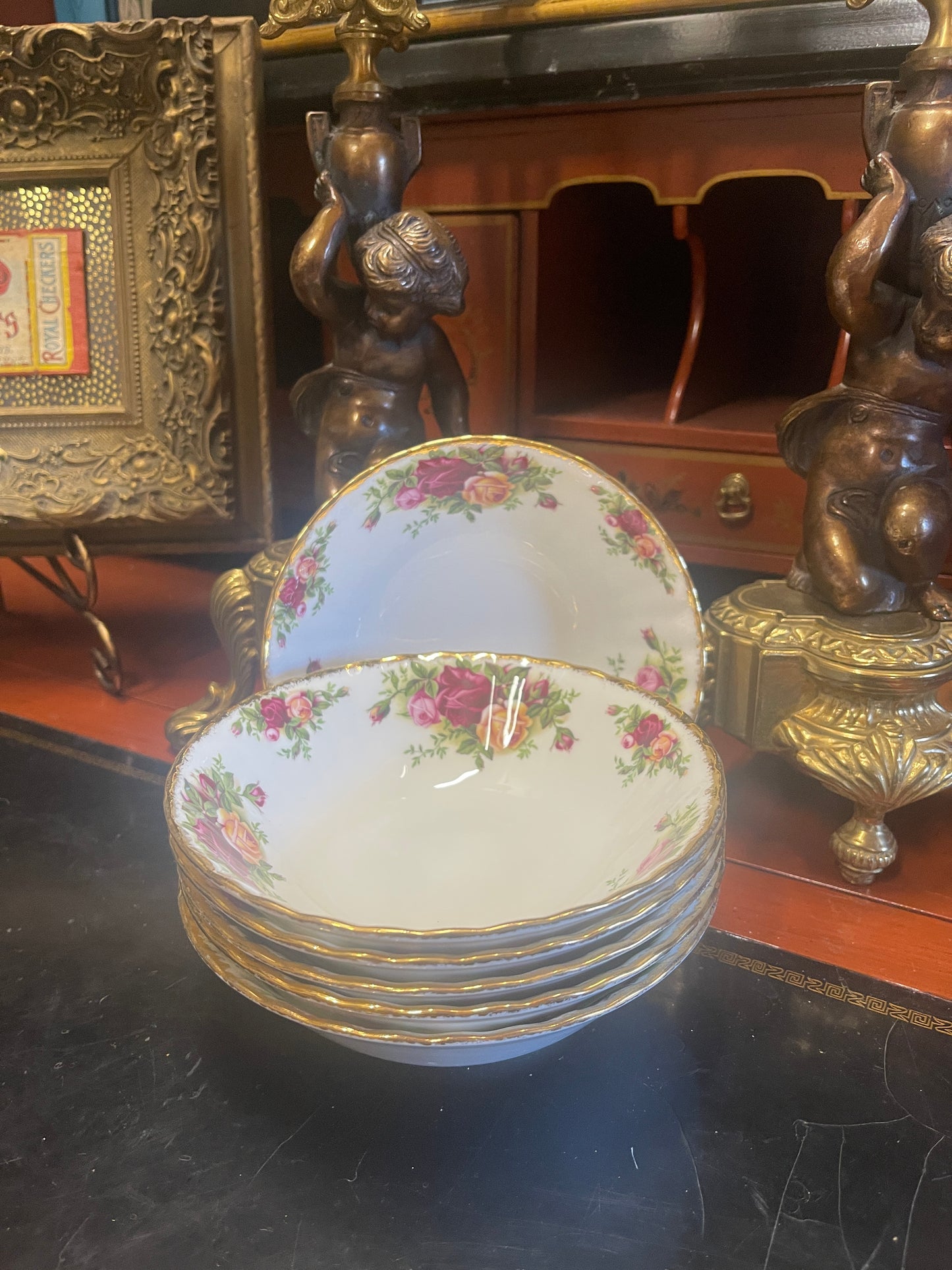 Vintage Royal Albert Old Country Rose 6” All Purpose Bowls- Set of Two