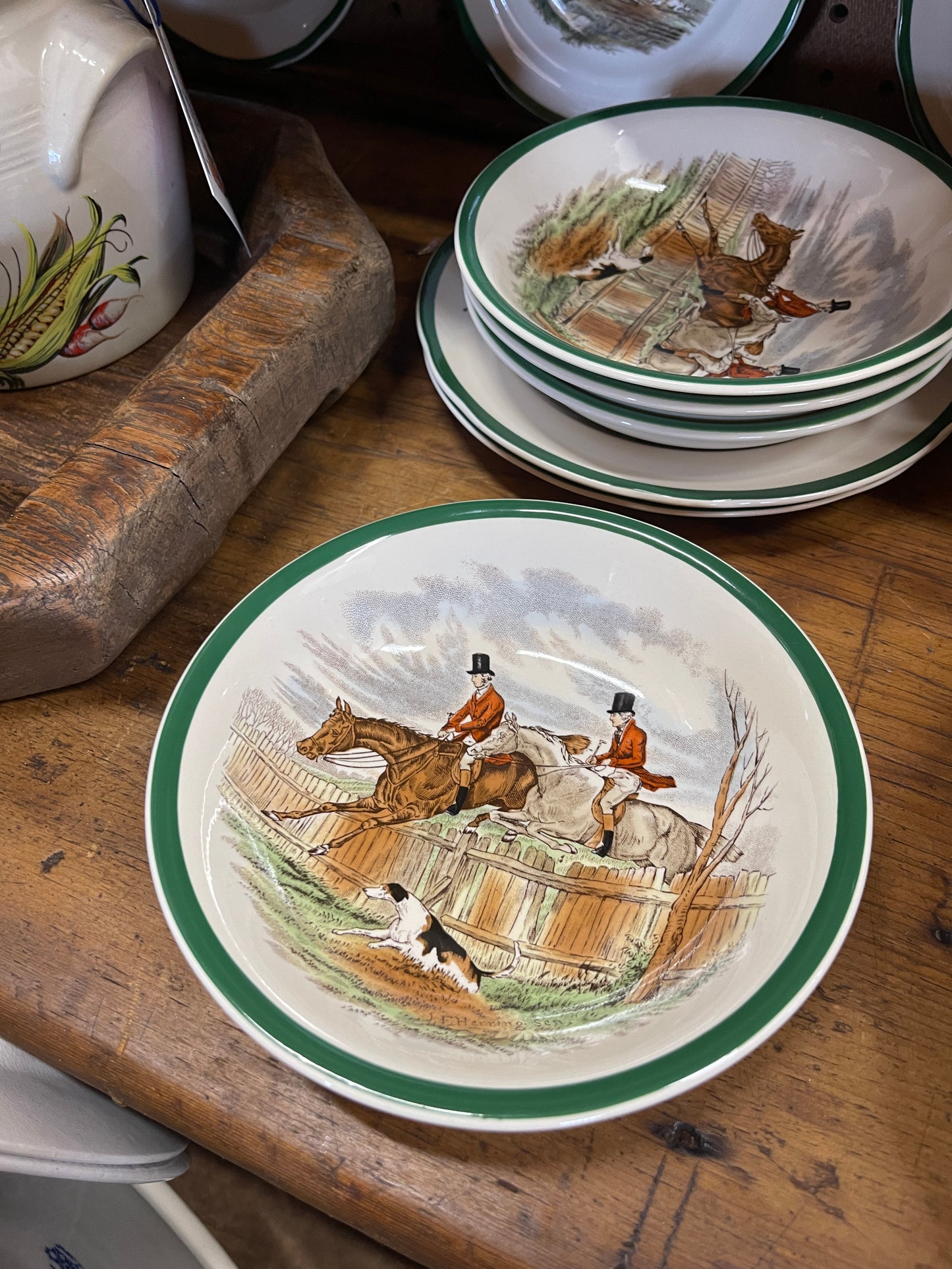 Spode Herring Hunt The Hunt Herring Hunt  ‘First Over’ Coupe Cereal Bowl