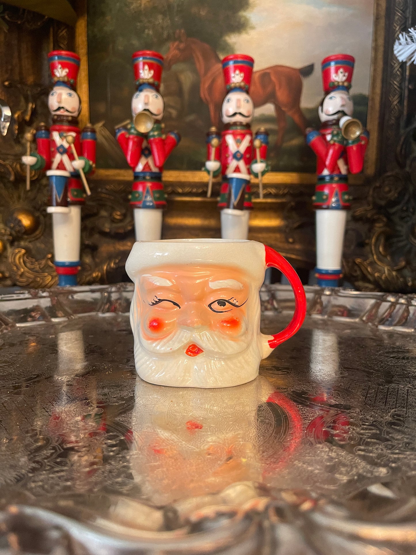 Winking Santa Mug