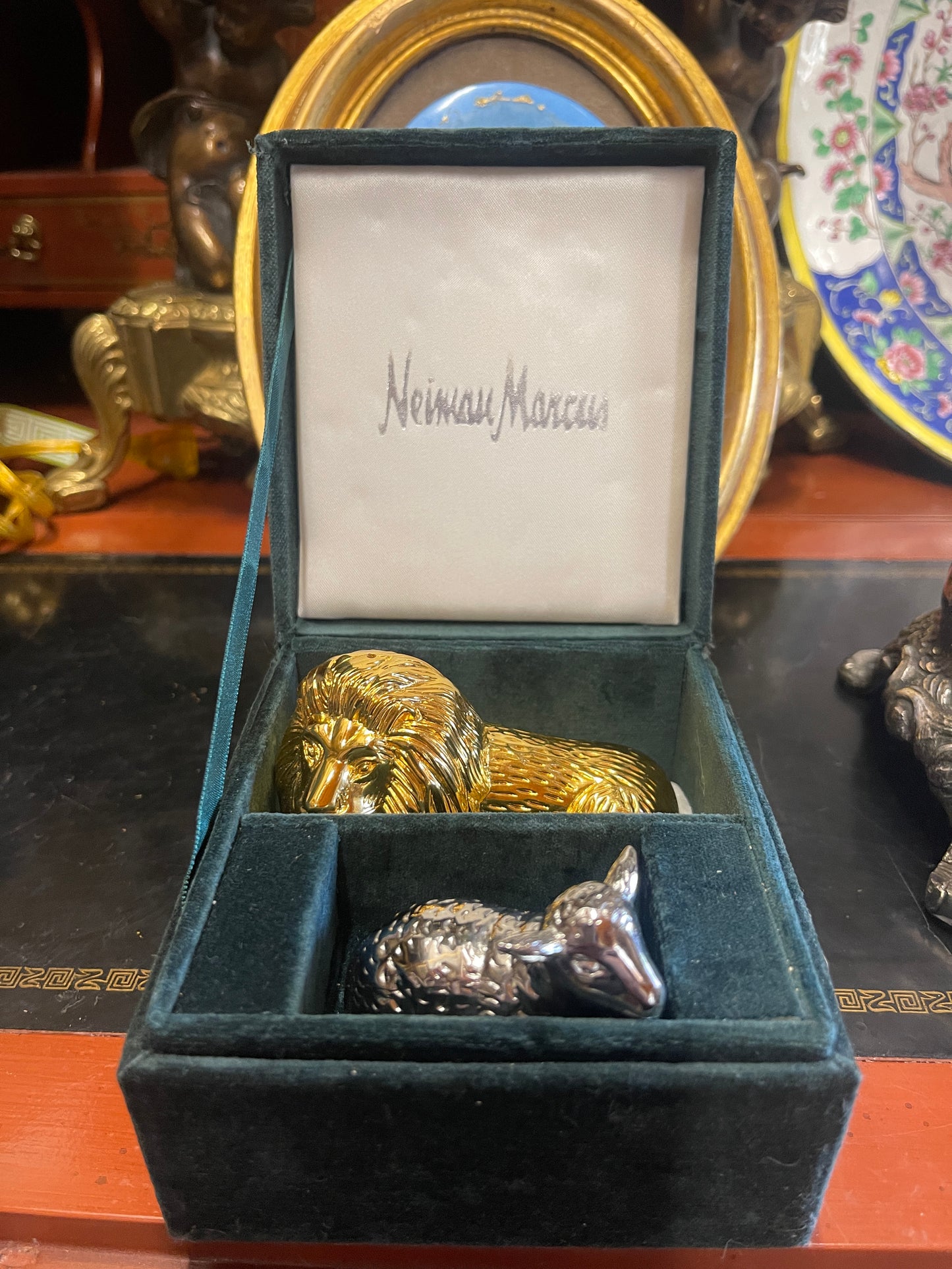Lion and Lamb Salt and Pepper Shakers- Neiman Marcus