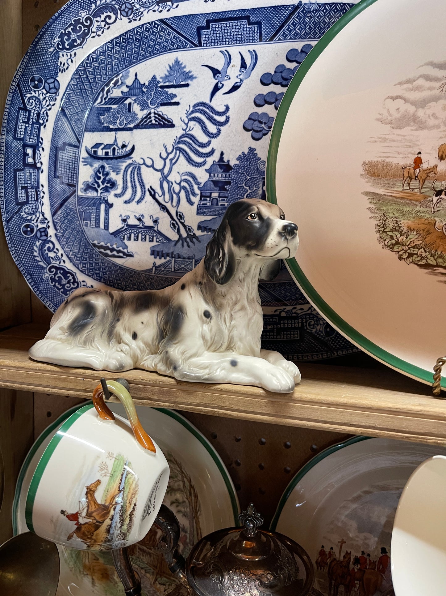 Vintage English Setter Planter