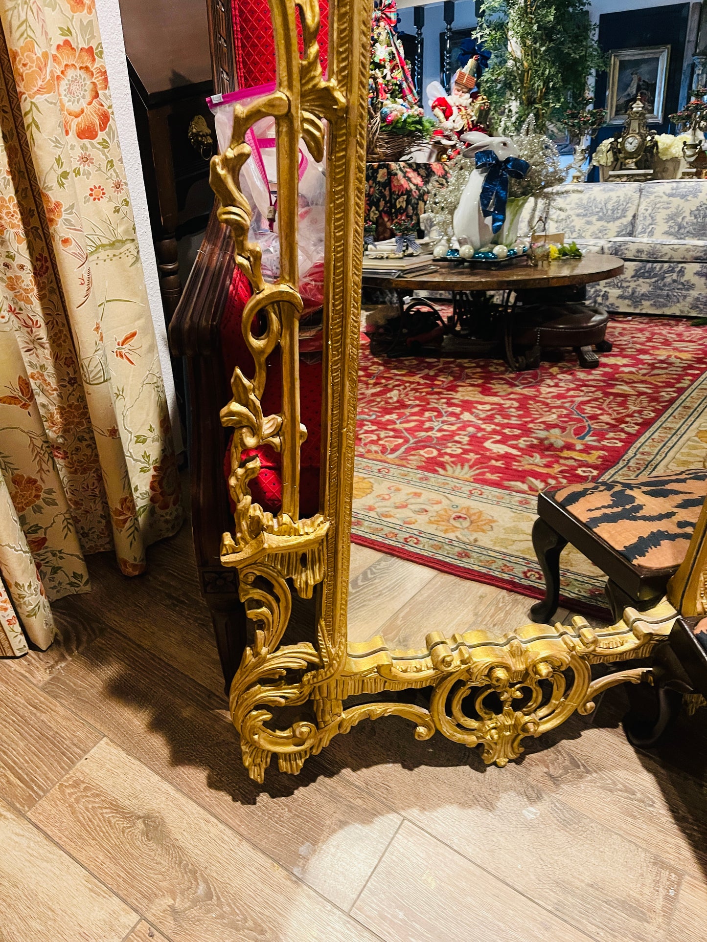 Vintage Chinese Chippendale Pagoda Mirror, Hollywood Regency • Palm Beach • Grandmillennial Style