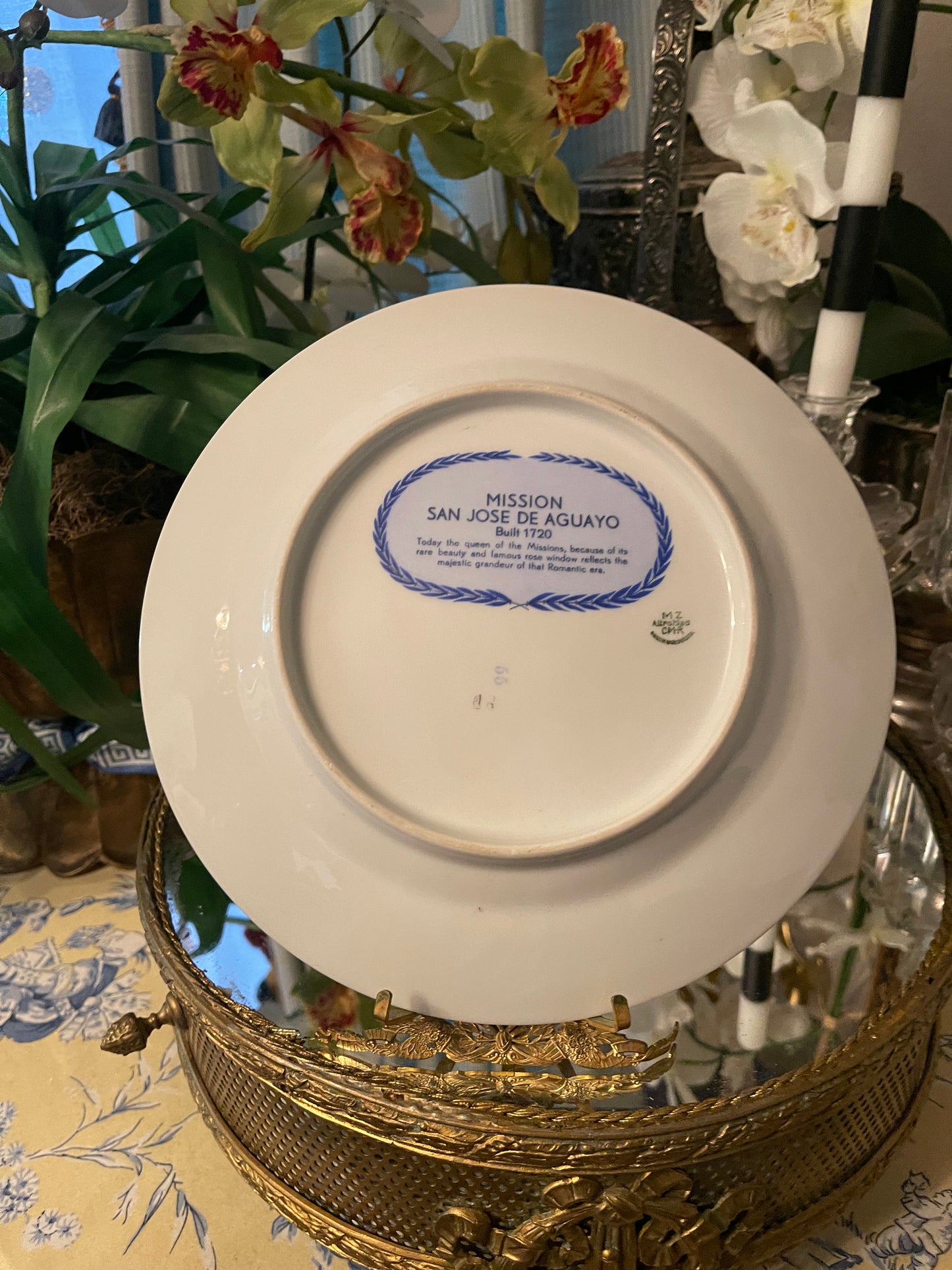 Rare Complete Set of Twelve (12) 1936 Texas Centennial Blue & White Porcelain Plates by Moritz Zdekauer – Museum-Quality Collection