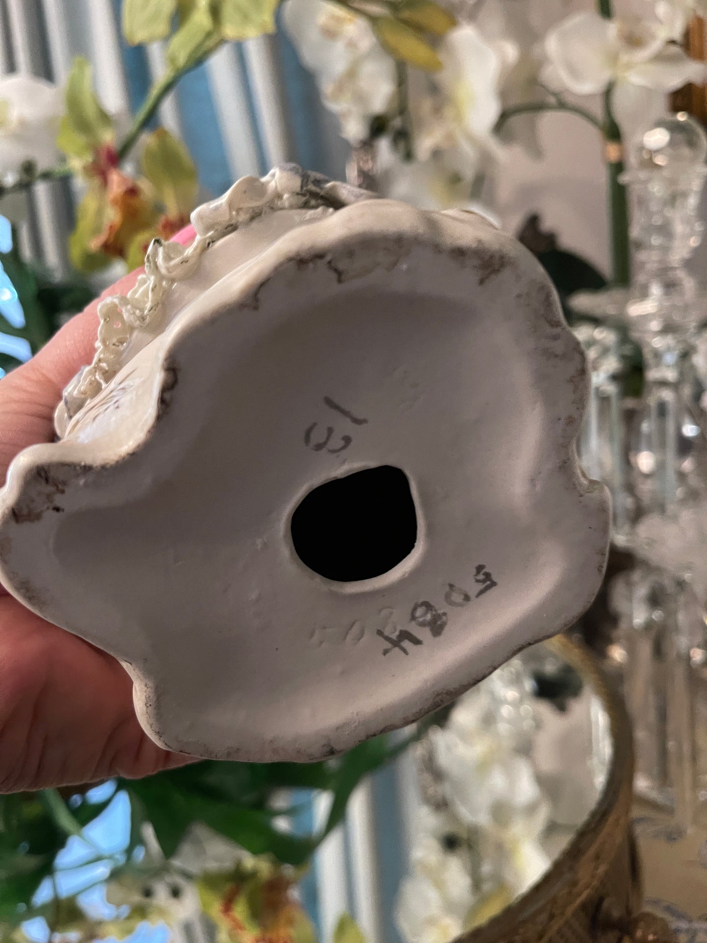 Whimsically Romantic Cordey Marie Antoinette–Inspired Rococo Lady Statuette | 11” | Pink Roses