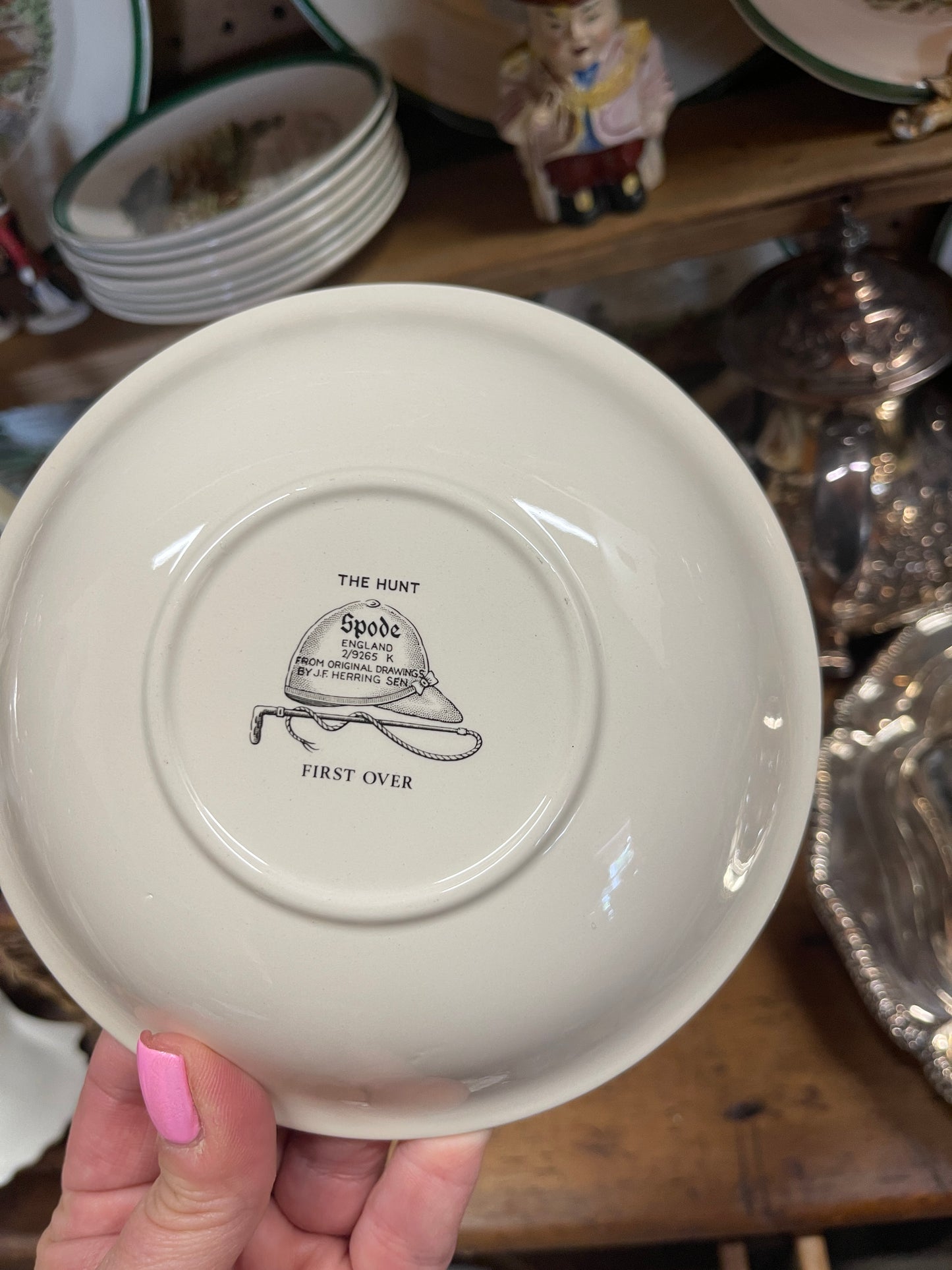 Spode Herring Hunt The Hunt Herring Hunt  ‘First Over’ Coupe Cereal Bowl