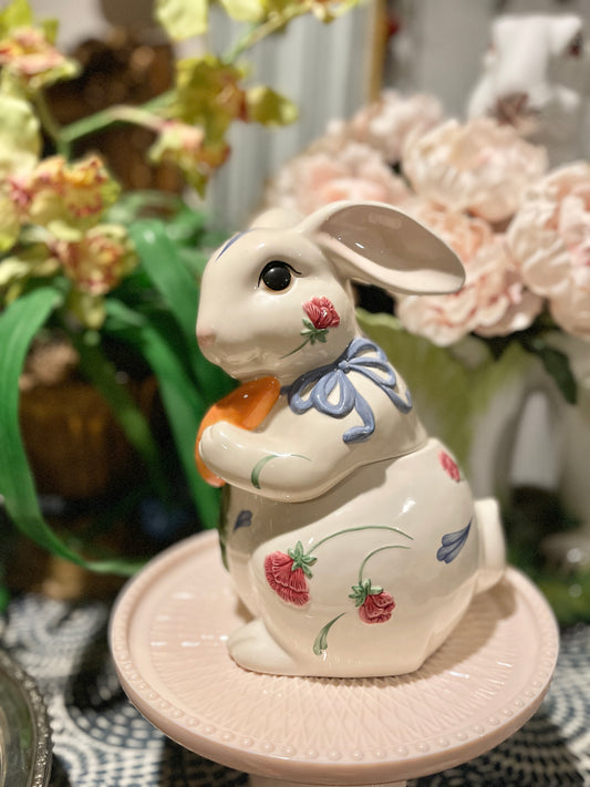 Lenox ‘Poppies on Blue’ Bunny Cookie Jar