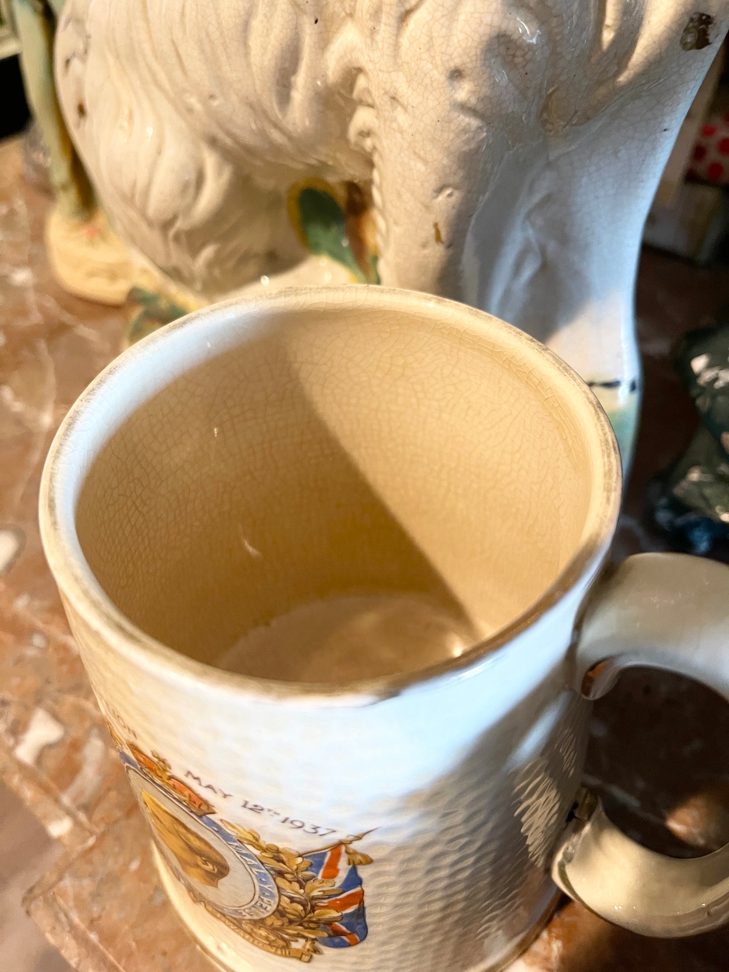 Vintage King Edward VIII Coronation Commemorative Mug, Round Top Find