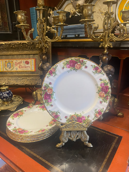 Vintage Royal Albert Old Country Rose Salad Plates- Set of Two
