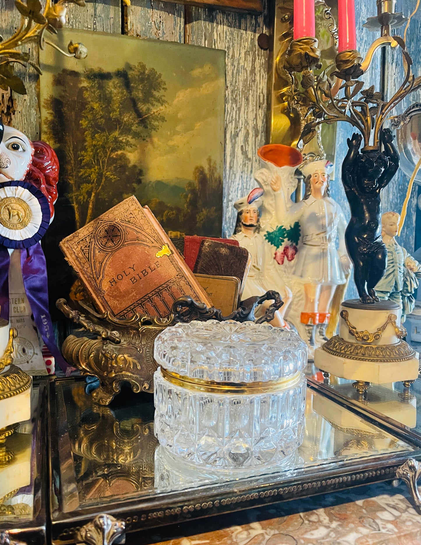 Vintage Cut Crystal Casket