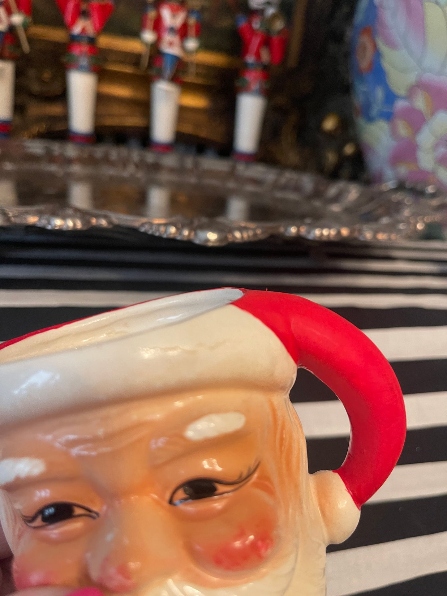 Vintage Santa Mug, Eyes Open, Made in Japan