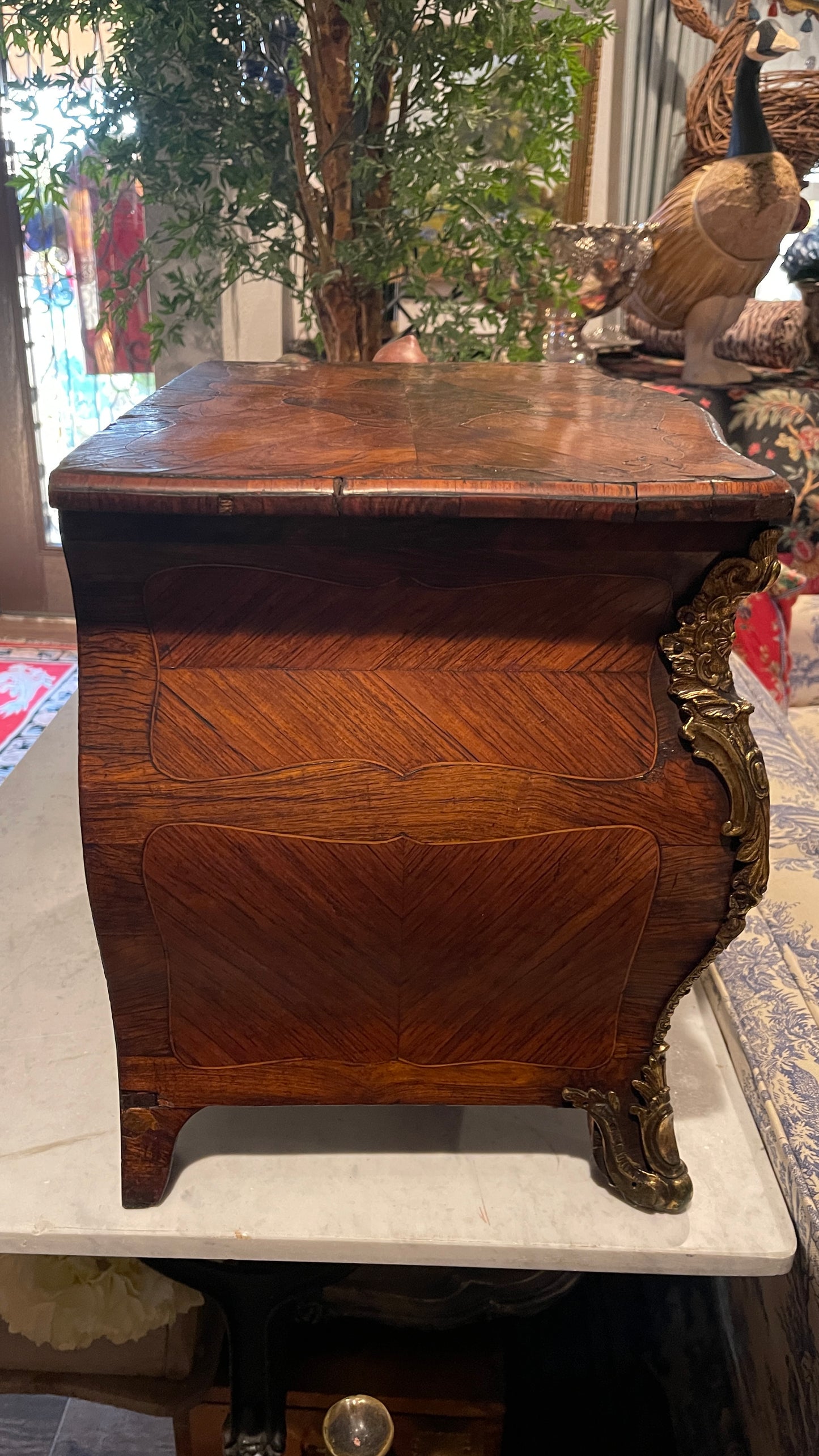 19th-Century French Miniature Commode | Coffre à Bijoux with Ormolu Mounts, Four Drawers