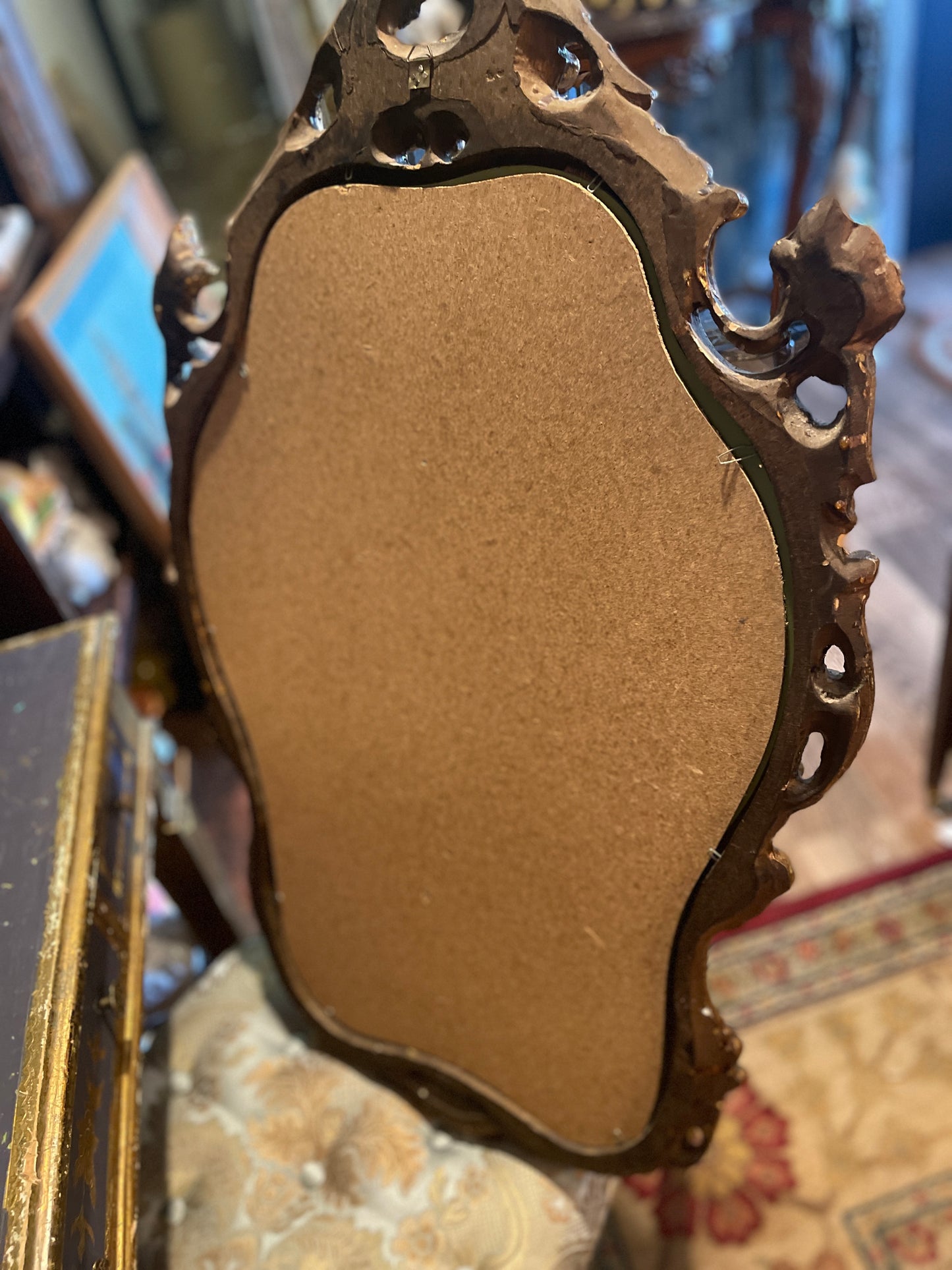 Louis XVI Style Italian Gilt Wood Mirror,