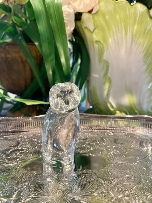 Baccarat Crystal Owl