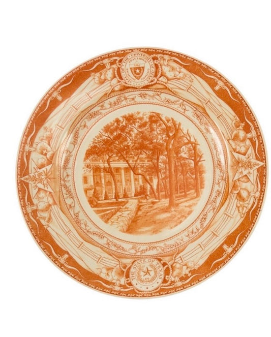 University of Texas Wedgwood Plate, Scottish Rite Dormitory for Women, Orange and White