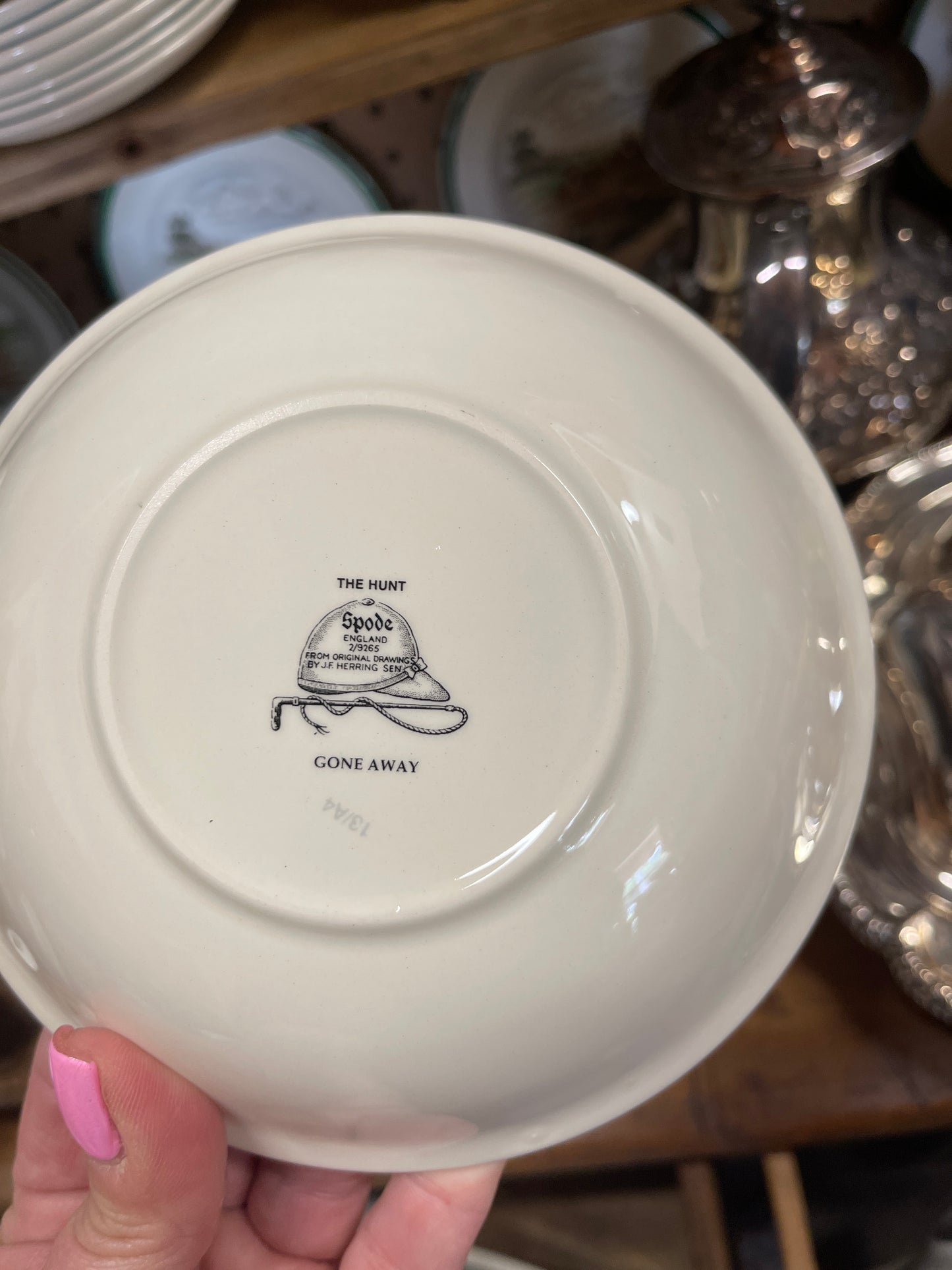 Spode The Hunt ‘Gone Away’ Herring Hunt Coupe Cereal Bowl
