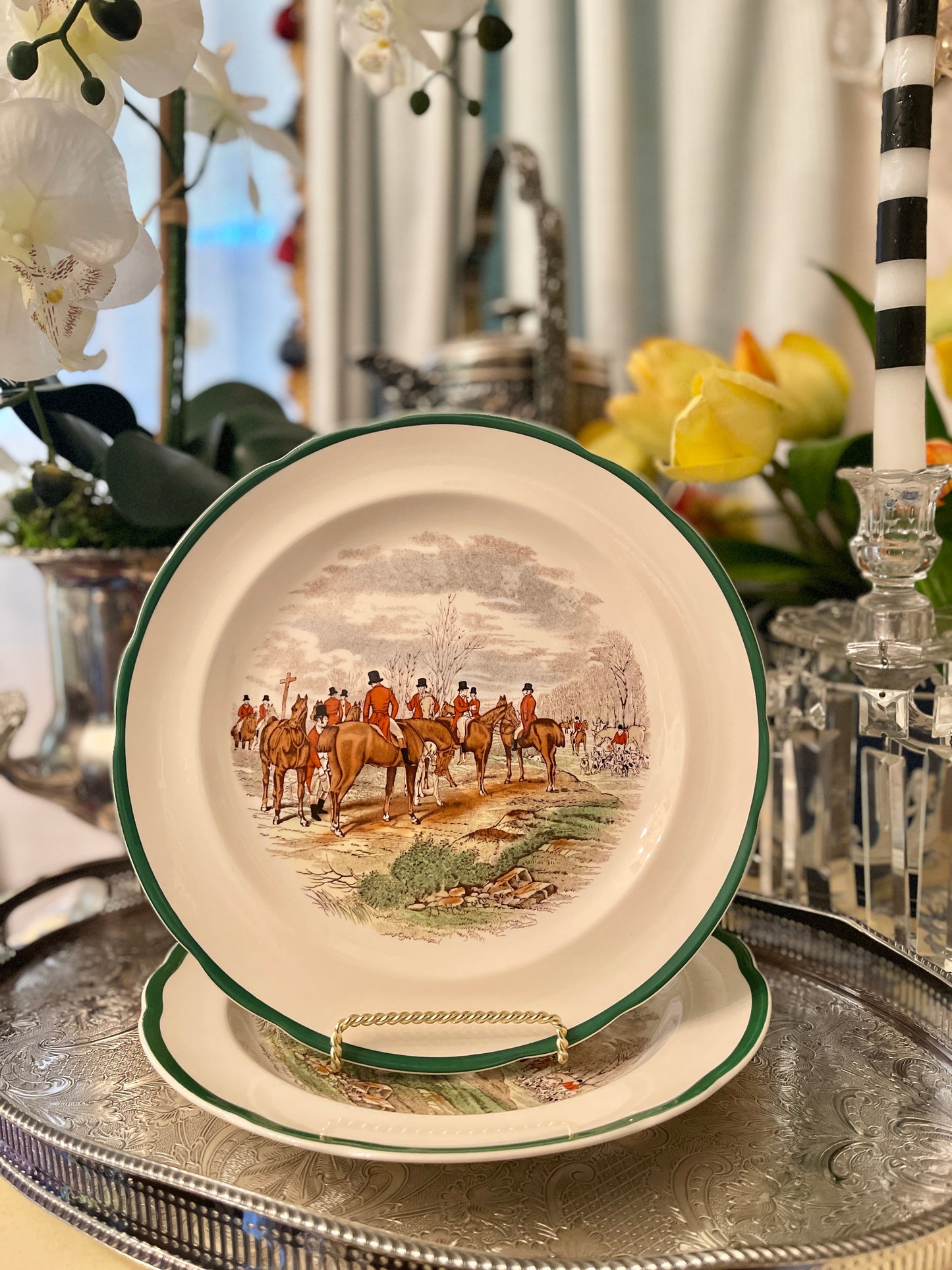 Spode ‘The Meet’ Dinner Plate, The Hunt Collection, Made in England