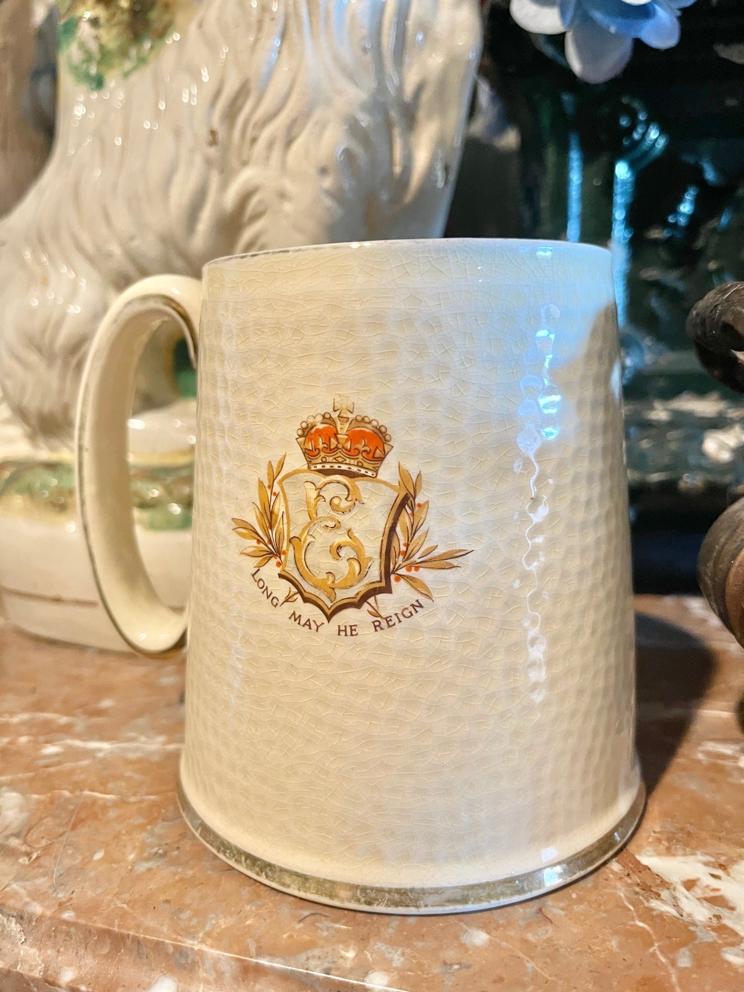 Vintage King Edward VIII Coronation Commemorative Mug, Round Top Find