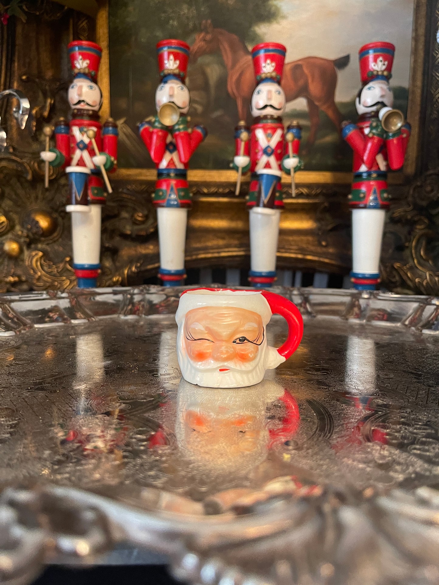 Mini Winking Santa Mug