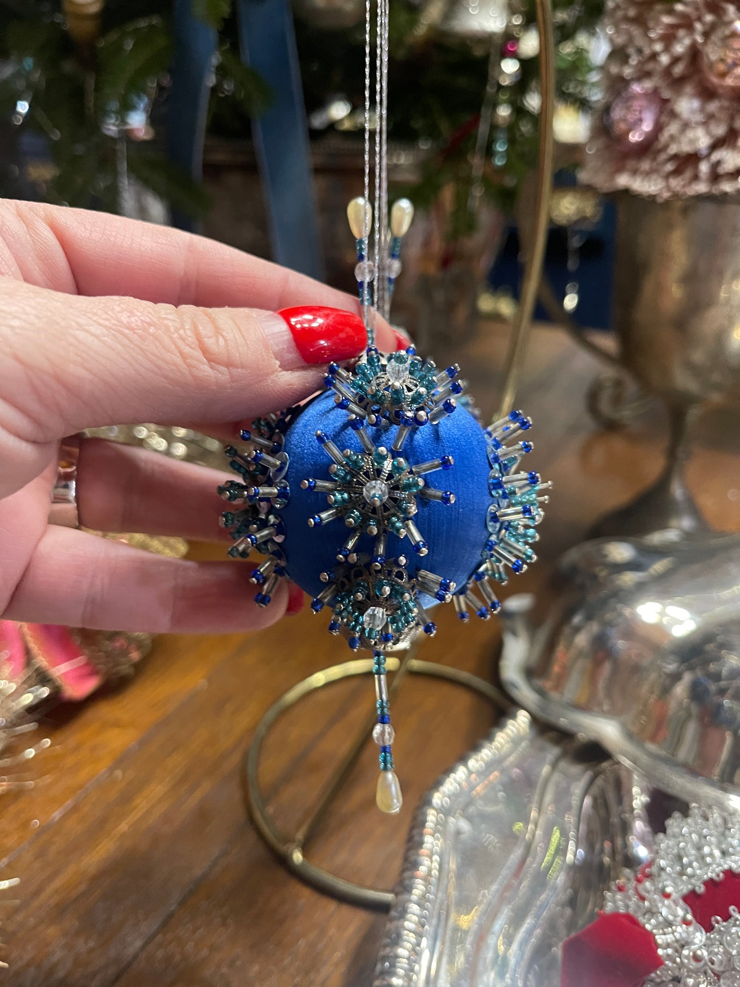 Blue Push Pin Christmas Ornament * 2 AVAILABLE*