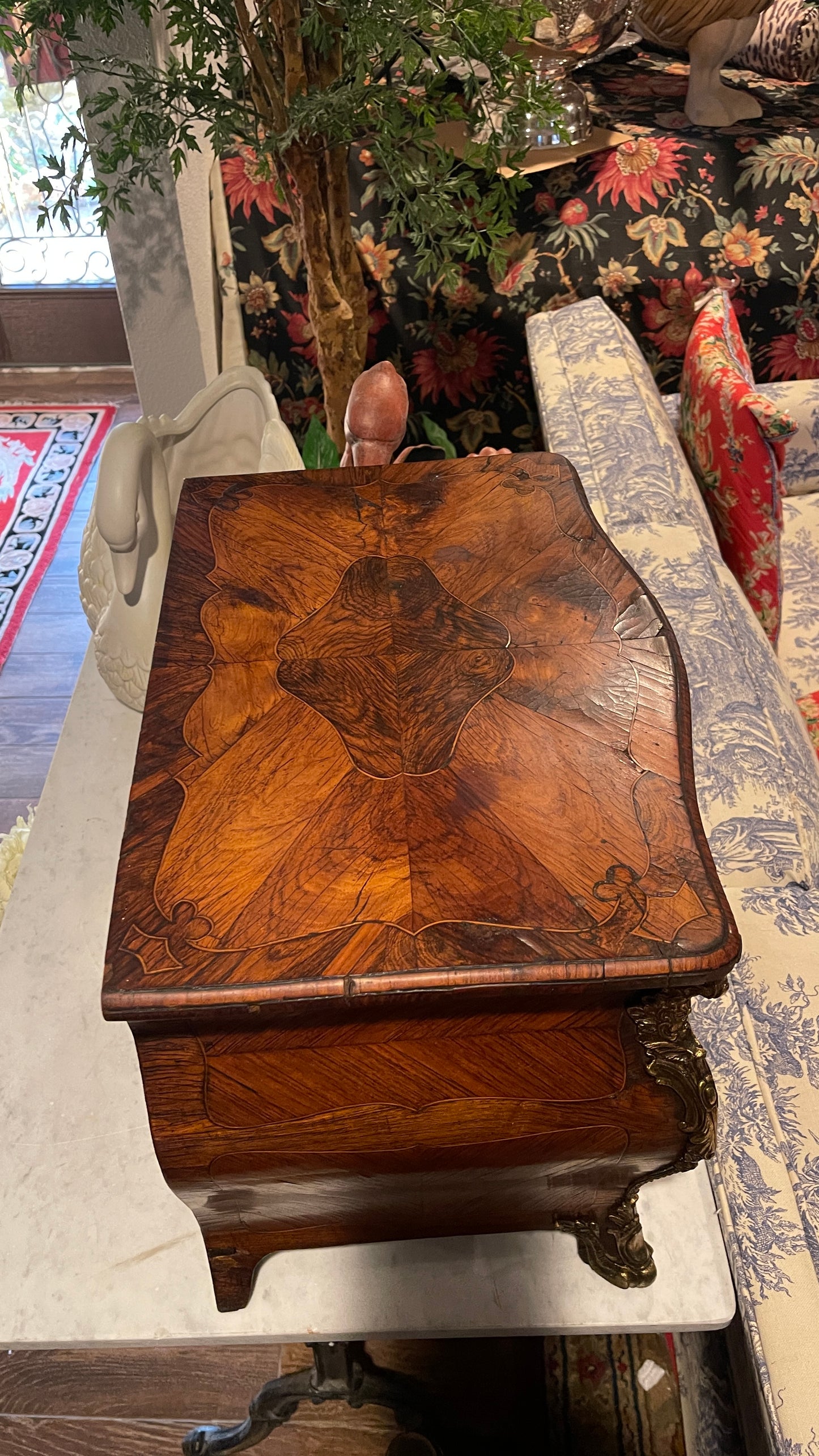 19th-Century French Miniature Commode | Coffre à Bijoux with Ormolu Mounts, Four Drawers